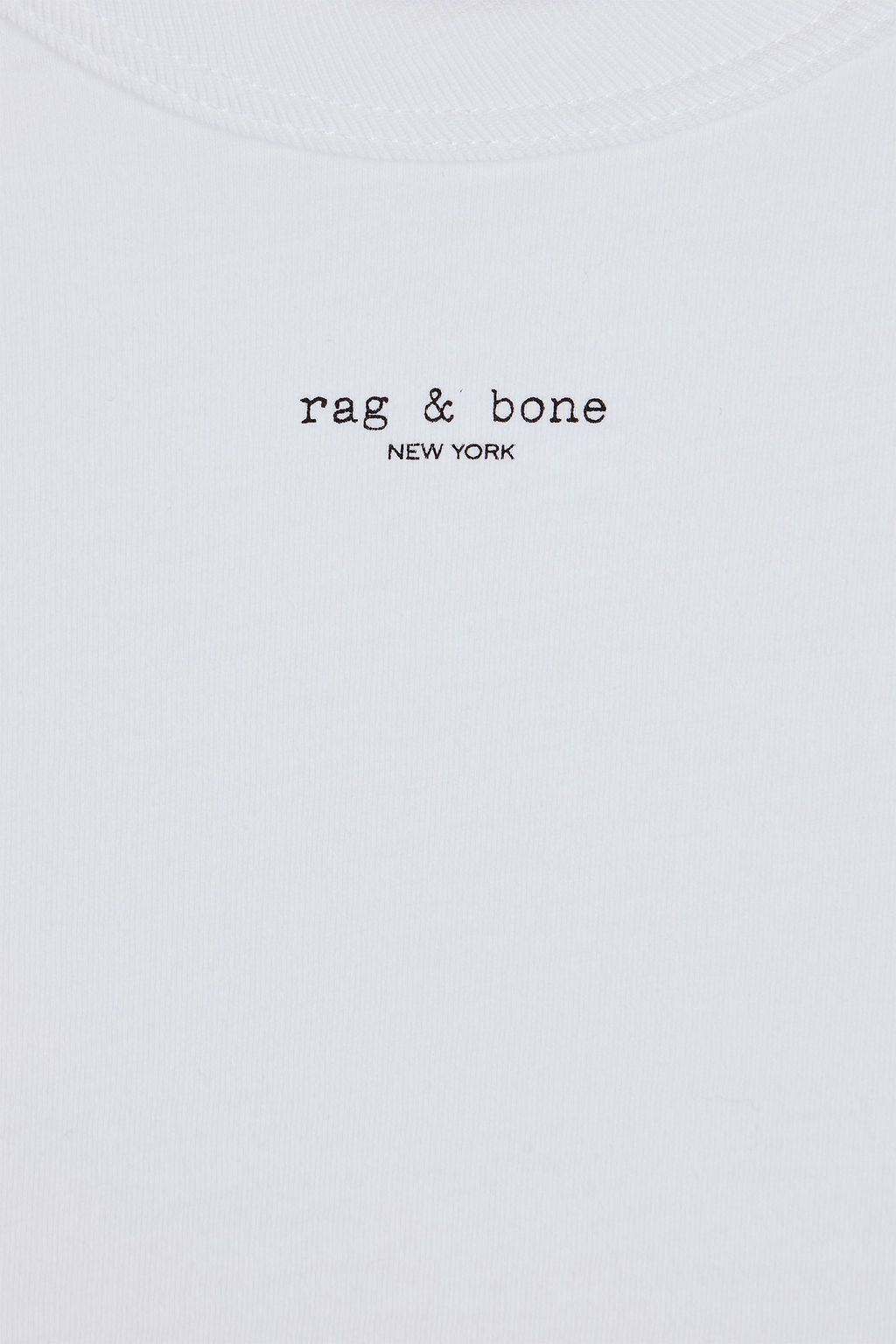 RAG & BONE تي شيرت من قطن بيما والجيرسي بطبعة شعار العلامة