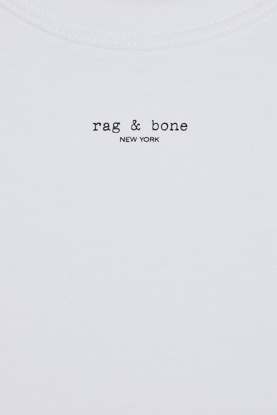 Rag & Bone Logo-print Pima Cotton-jersey T-shirt In White