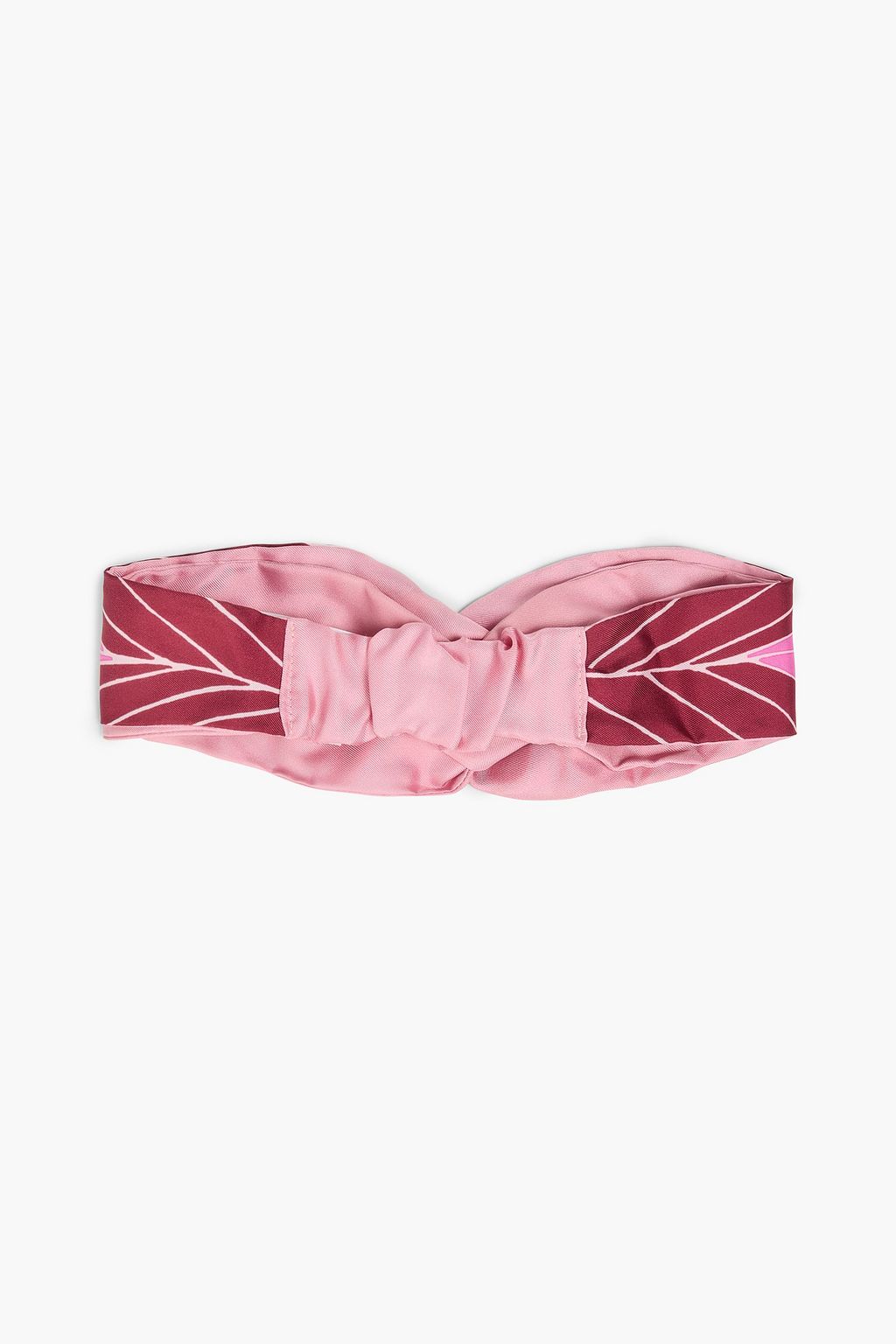 VALENTINO GARAVANI Knotted printed silk-twill hairband