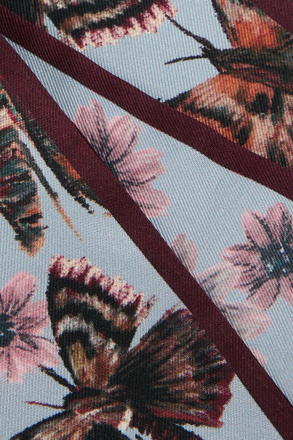 VALENTINO GARAVANI Floral-print silk-twill scarf