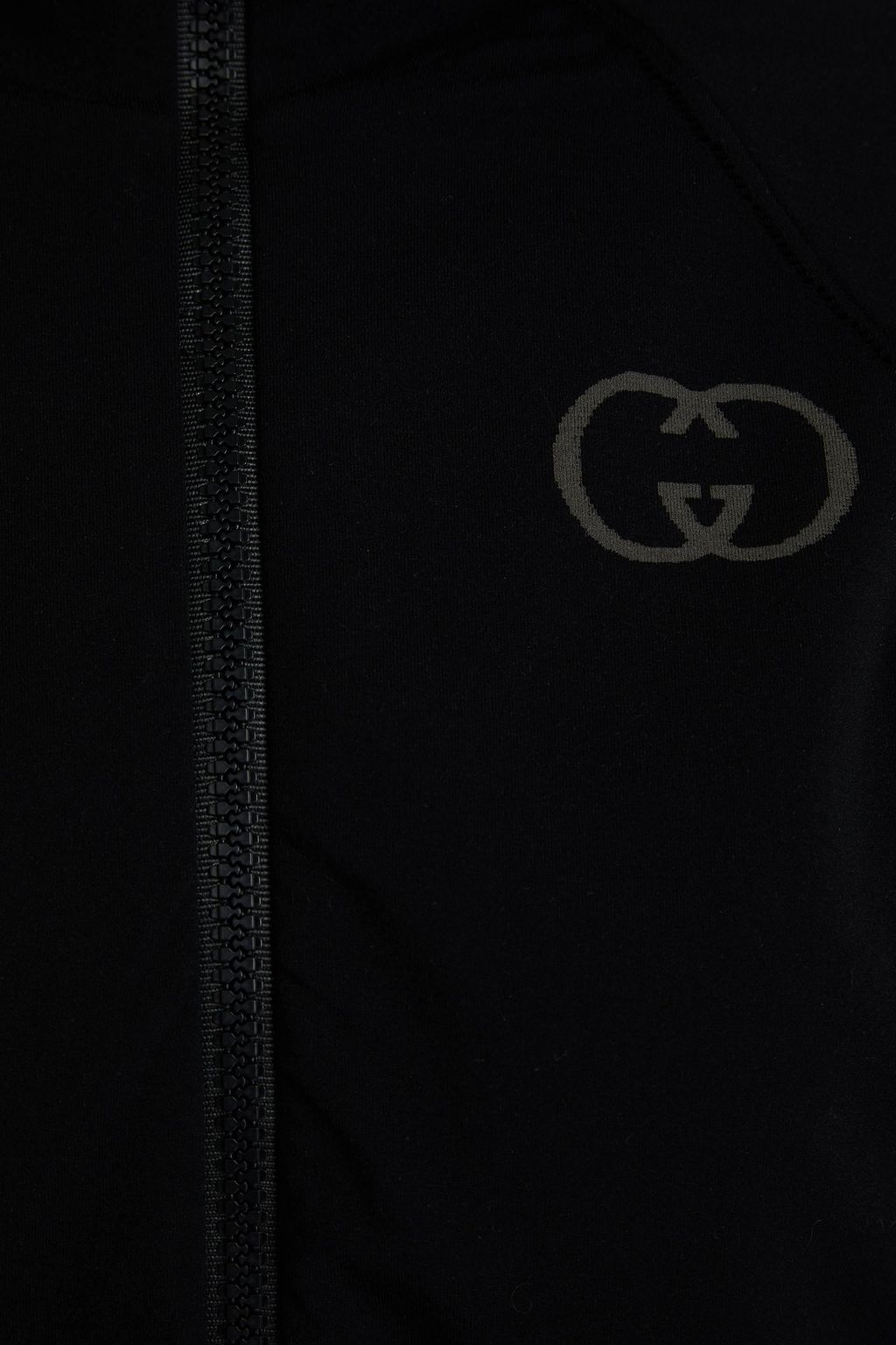GUCCI جاكيت رياضي بغطاء رأس من الجيرسيه المرن