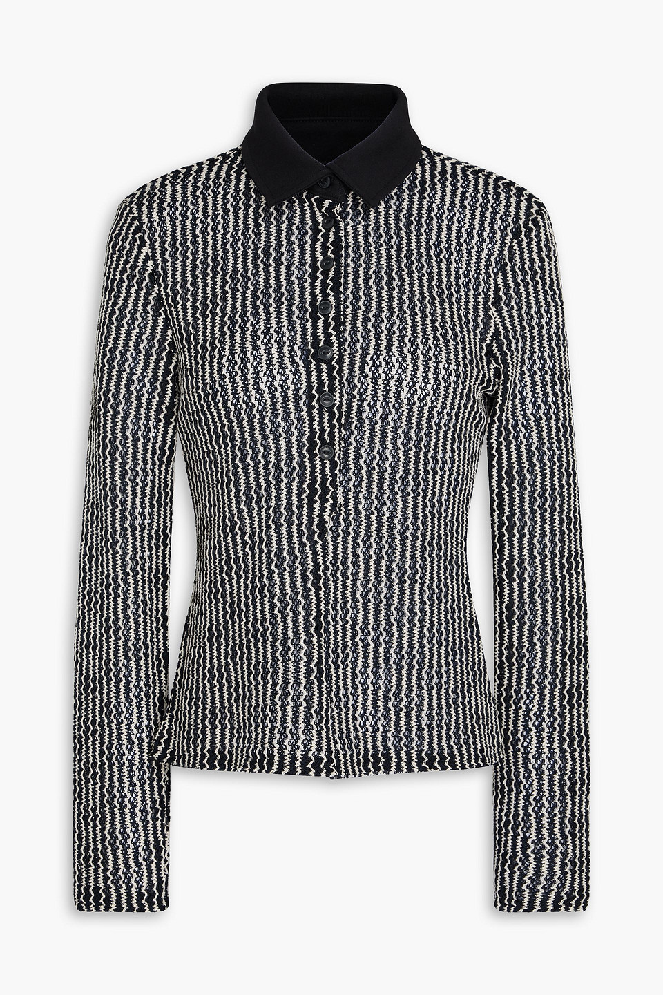 Rag & Bone Gigi Poloshirt Aus Strick In Schwarz