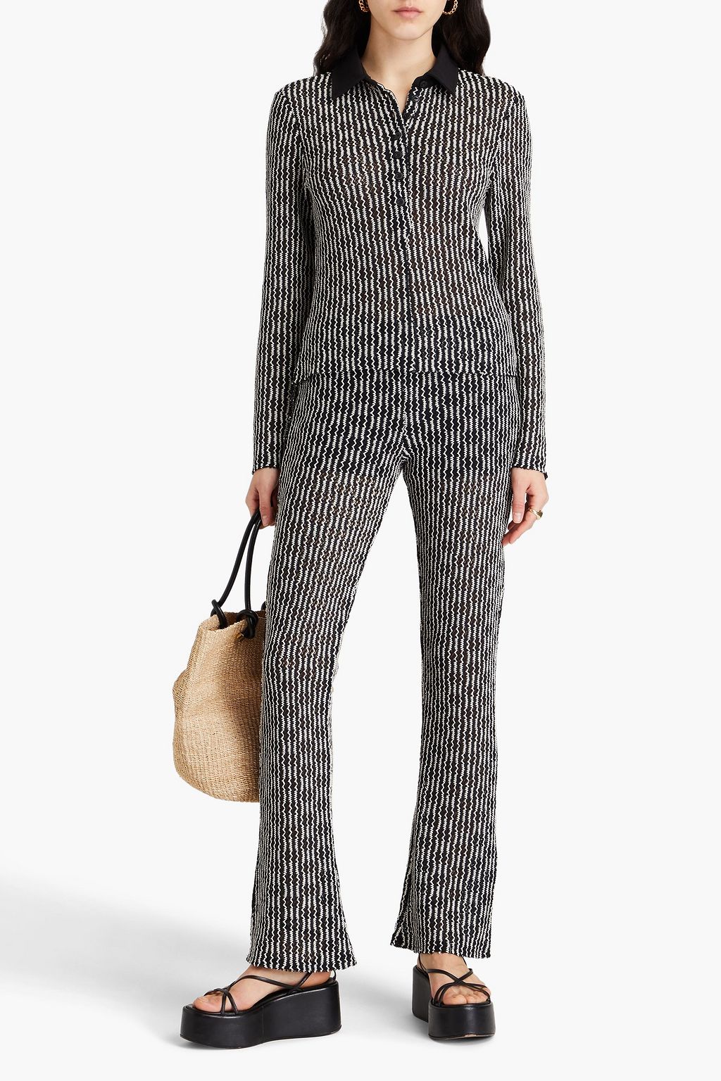 RAG & BONE قميص بولو جيجي من نسيج محبوك