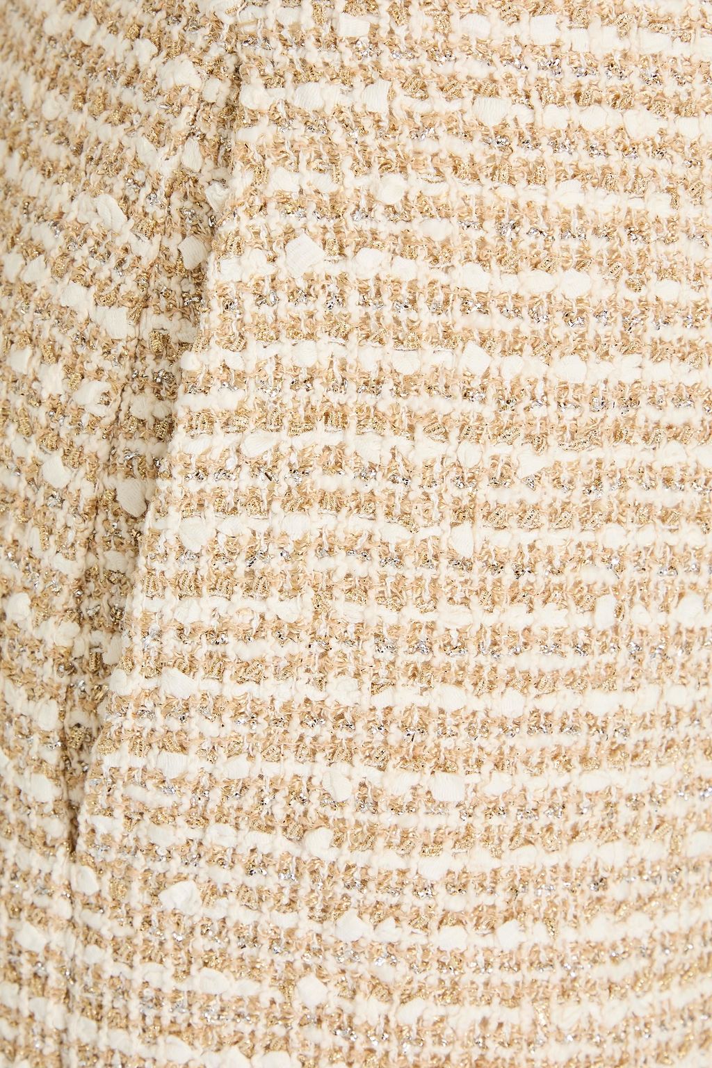 VALENTINO GARAVANI Metallic cotton-blend bouclé-tweed shorts