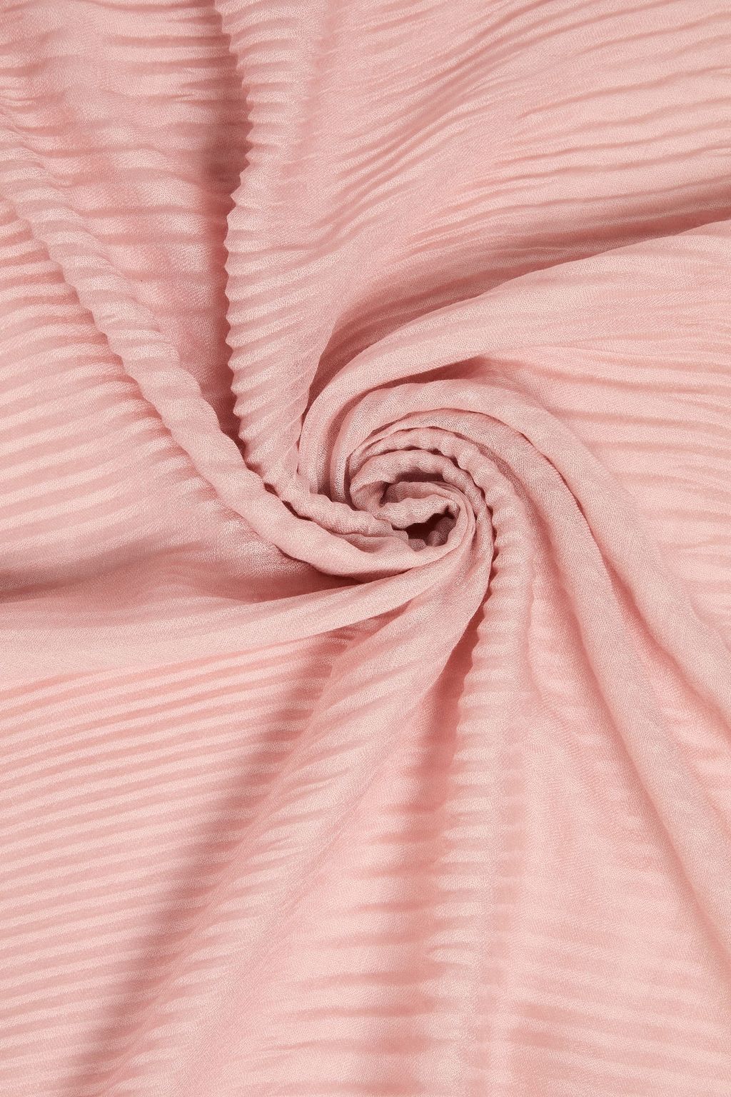 VALENTINO GARAVANI Lace-trimmed plissé-gauze scarf