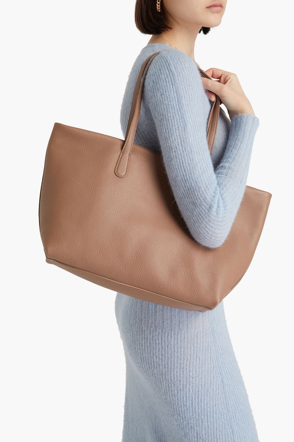 MANSUR GAVRIEL Pebbled-leather tote