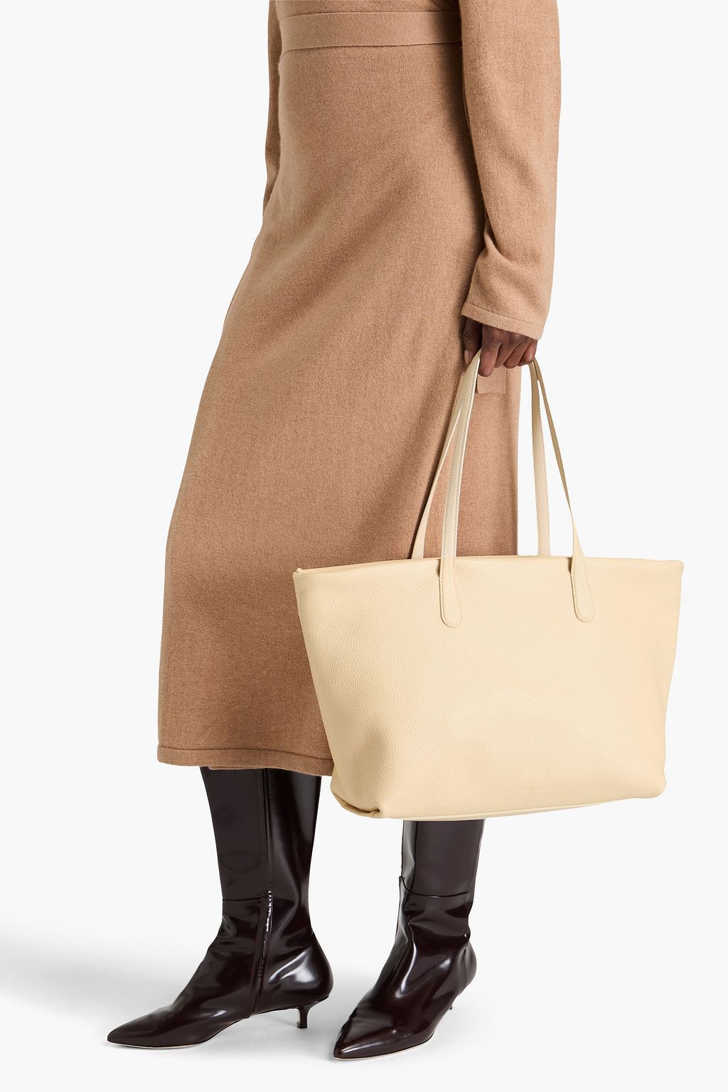 MANSUR GAVRIEL Pebbled-leather tote