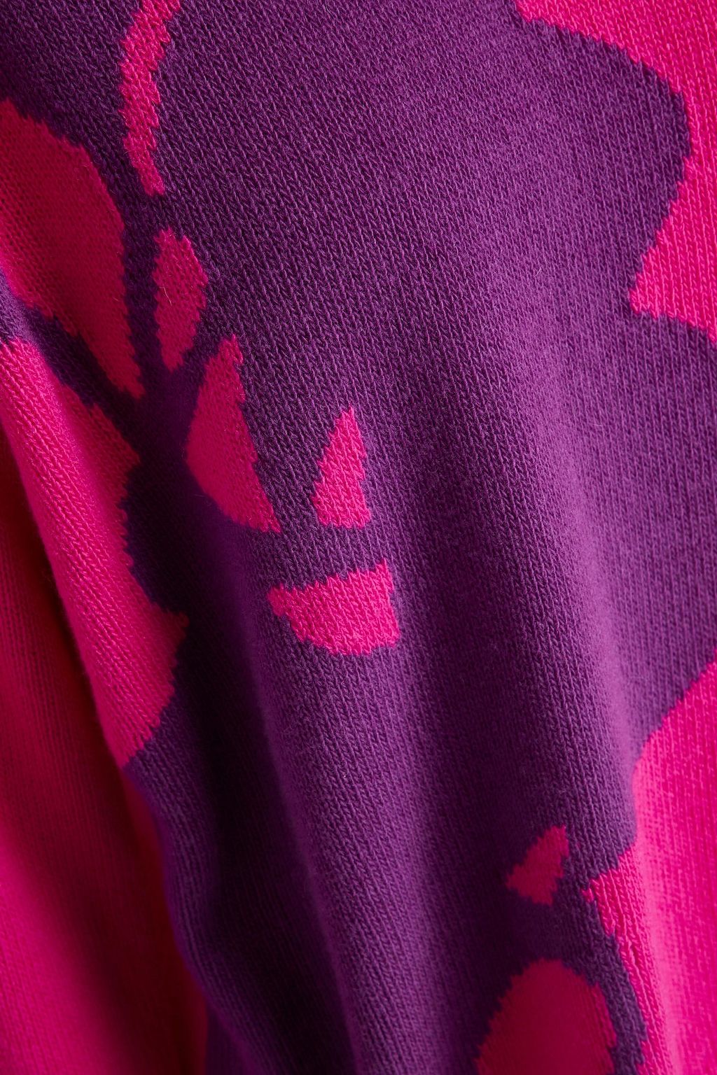 VALENTINO GARAVANI Jacquard-knit wool and cashmere-blend sweater