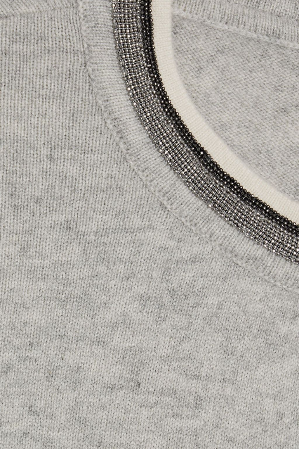 BRUNELLO CUCINELLI Bead-embellished cashmere sweater