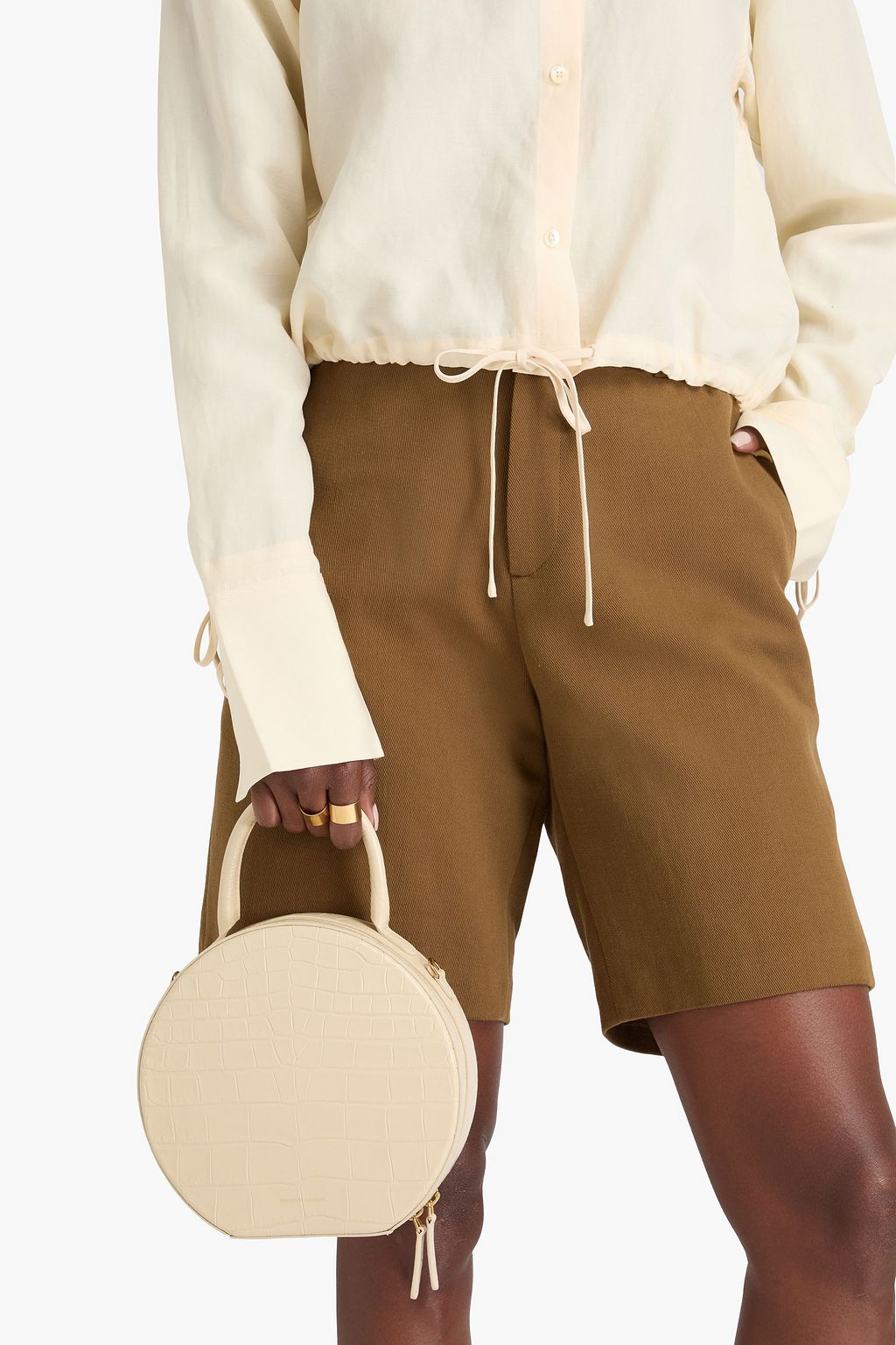 MANSUR GAVRIEL Croc-effect leather tote