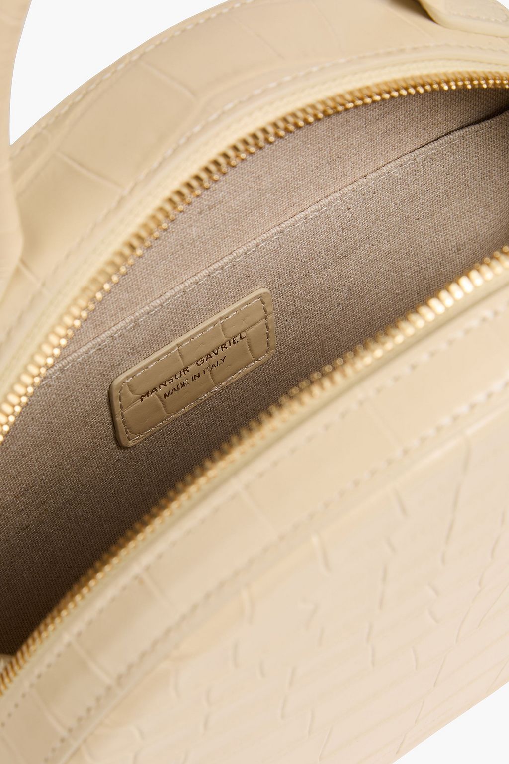 MANSUR GAVRIEL Croc-effect leather tote