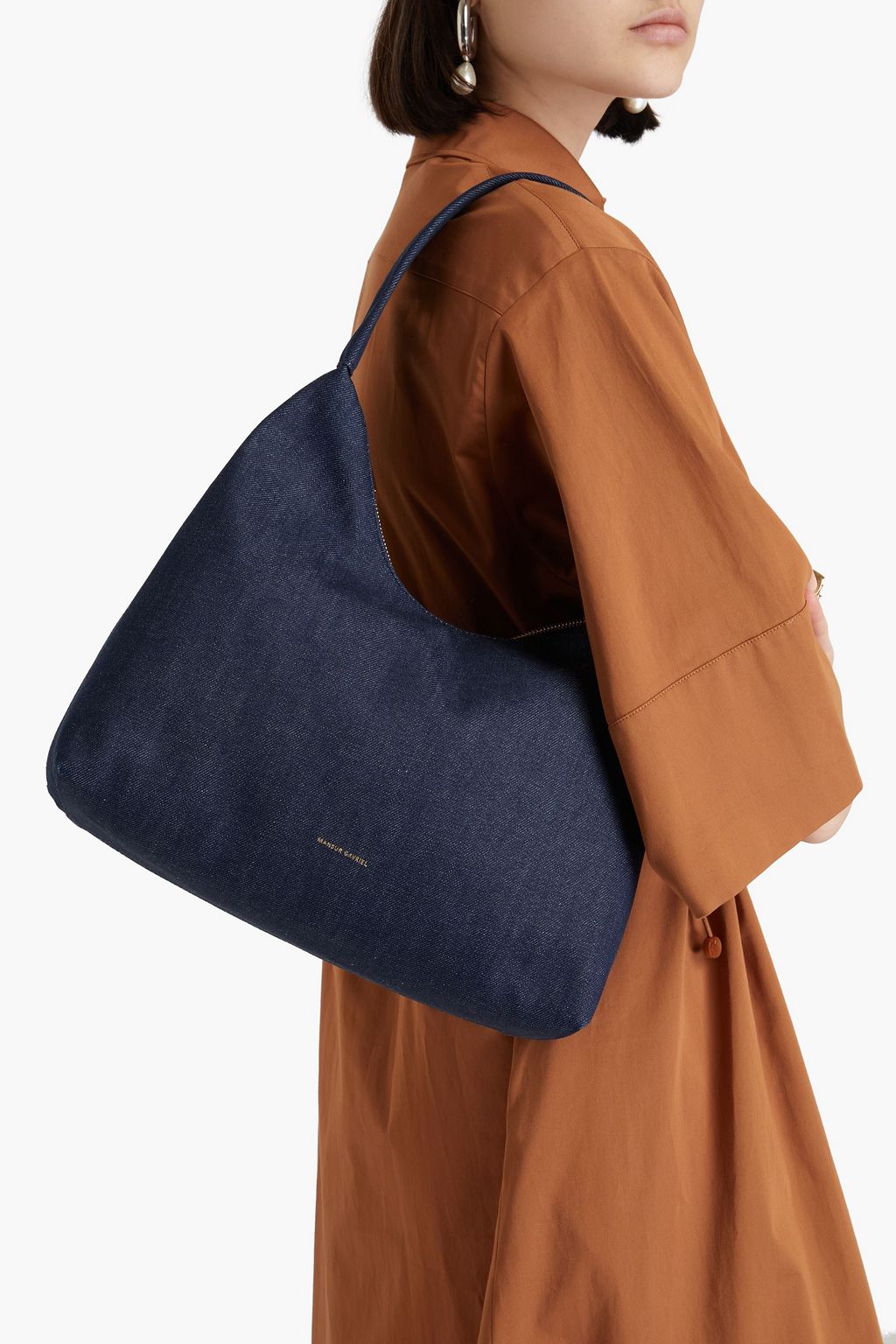 MANSUR GAVRIEL حقيبة كتف من الدنيم