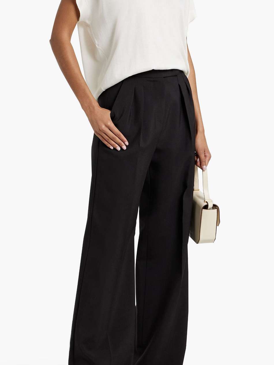 bead-embellished cashmere and silk-blend top