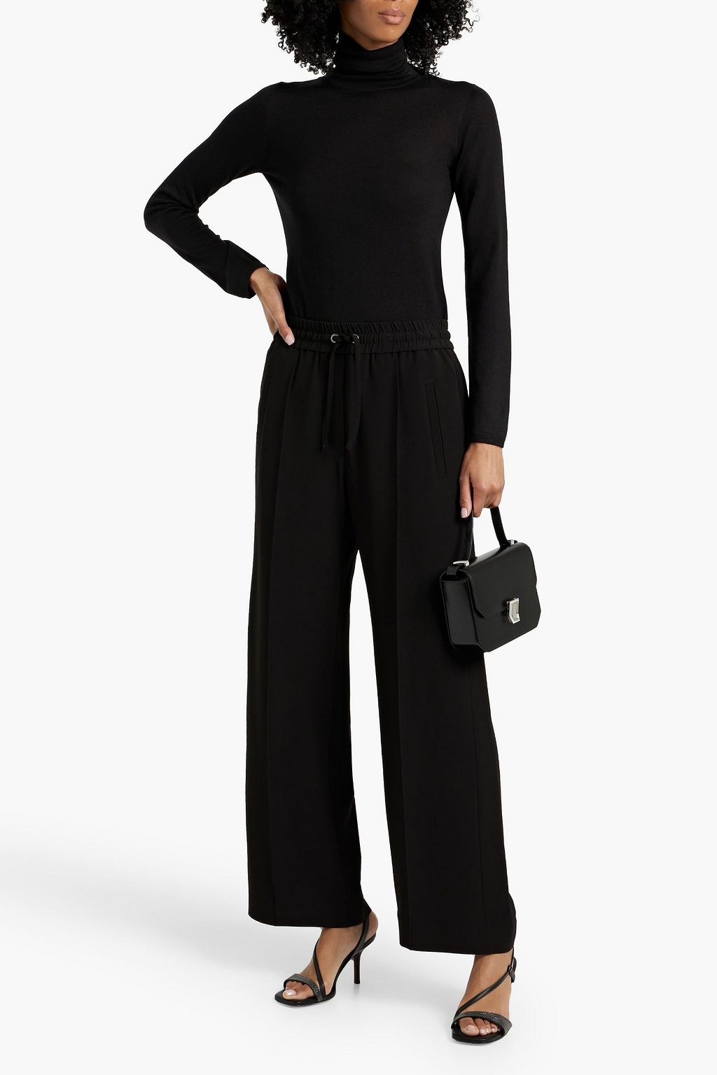 BRUNELLO CUCINELLI Crepe wide-leg pants