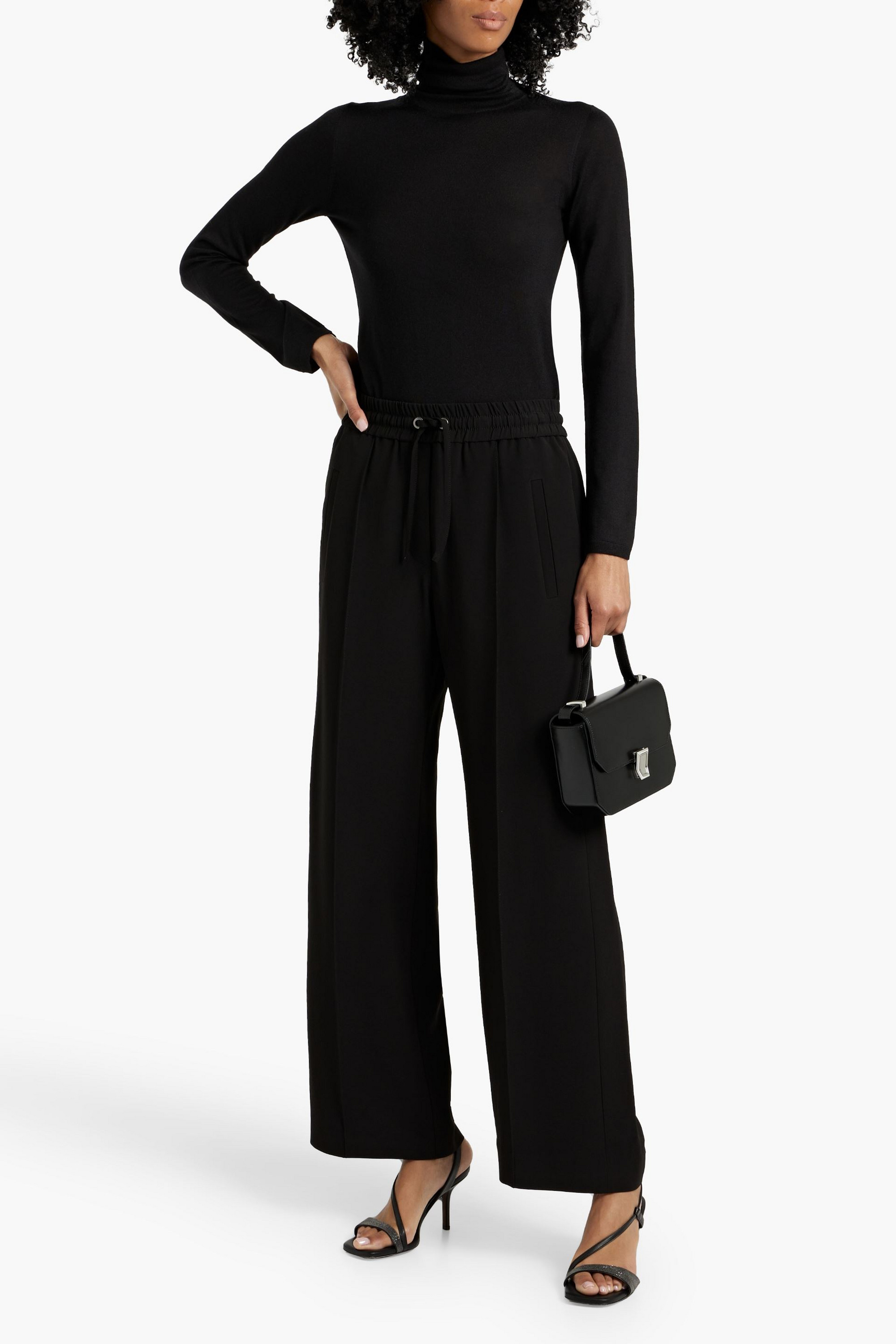 Brunello Cucinelli Crepe wide-leg pants