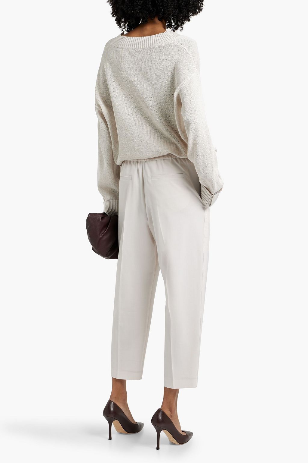 BRUNELLO CUCINELLI Crepe tapered pants