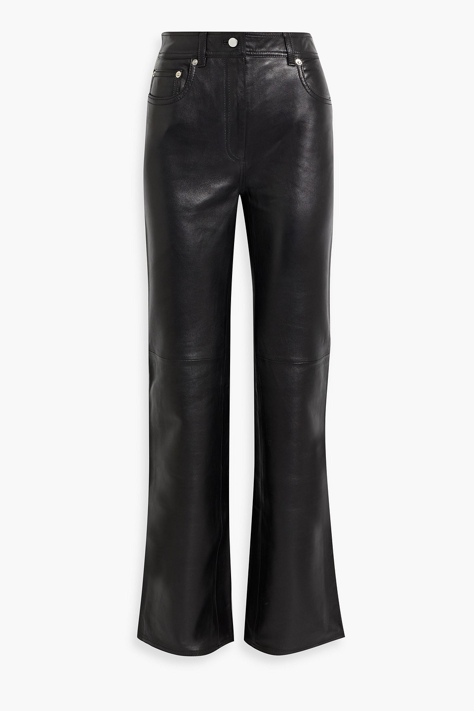 STAND STUDIO SANDY LEATHER STRAIGHT-LEG PANTS