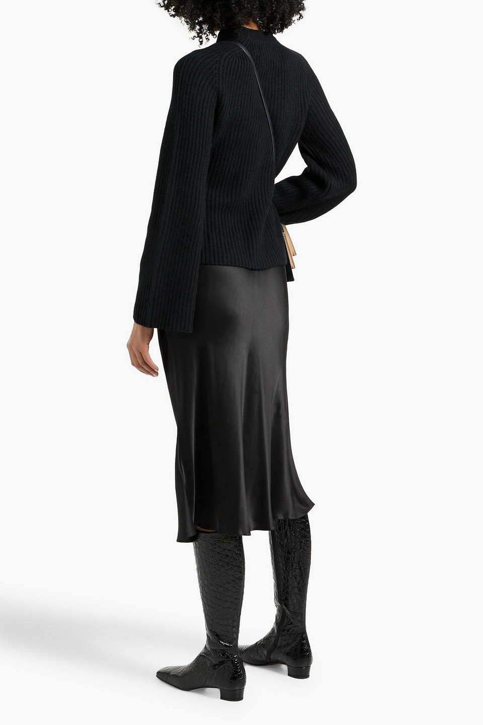 LOULOU STUDIO KOTA RIBBED CASHMERE SWEATER