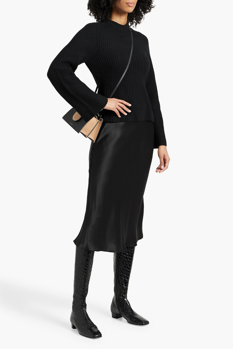 LOULOU STUDIO KOTA RIBBED CASHMERE SWEATER