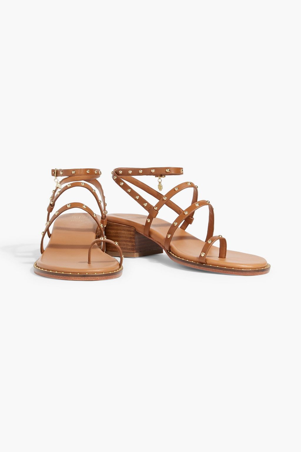 MAJE Studded leather sandals
