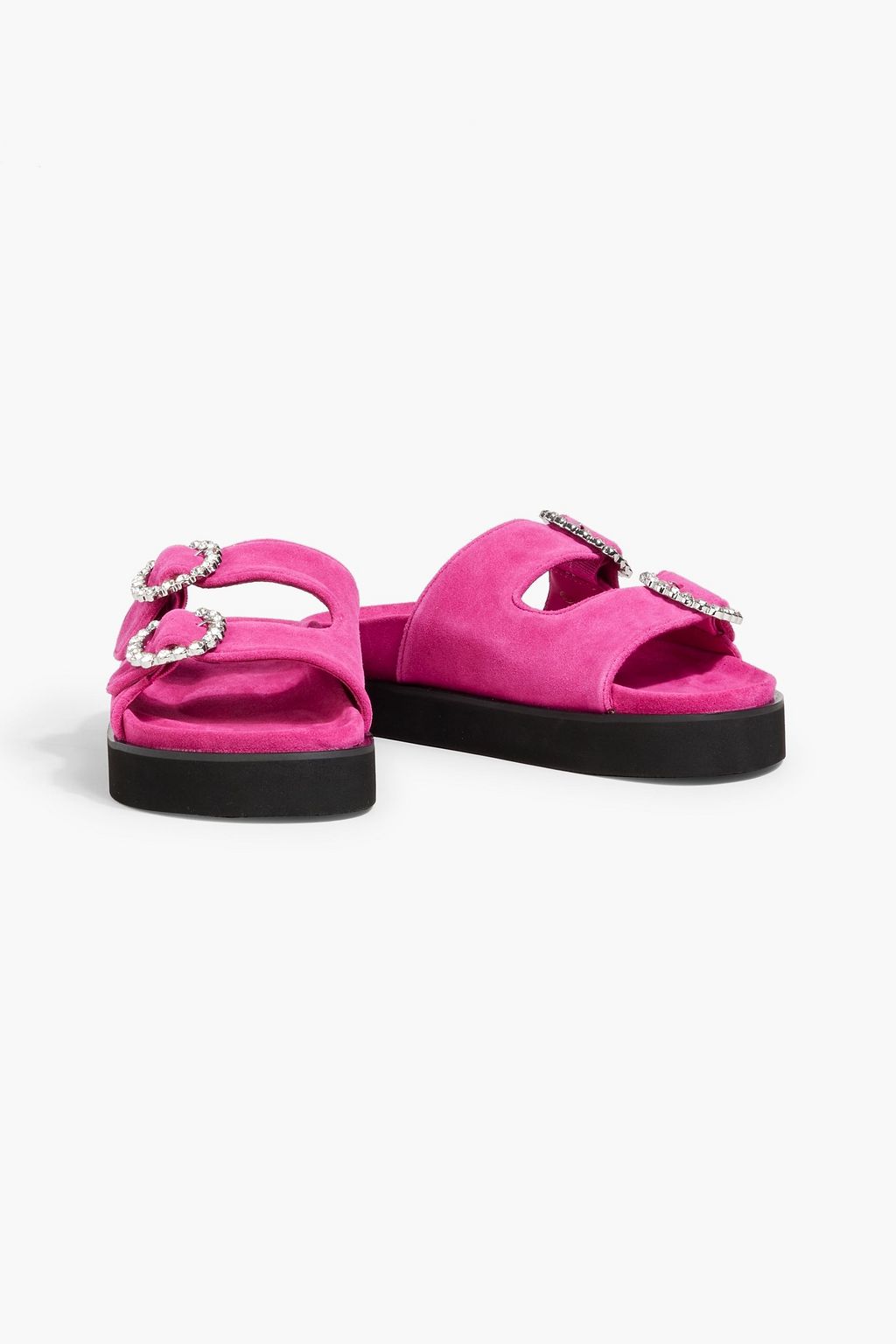 MAJE Buckled suede sandals