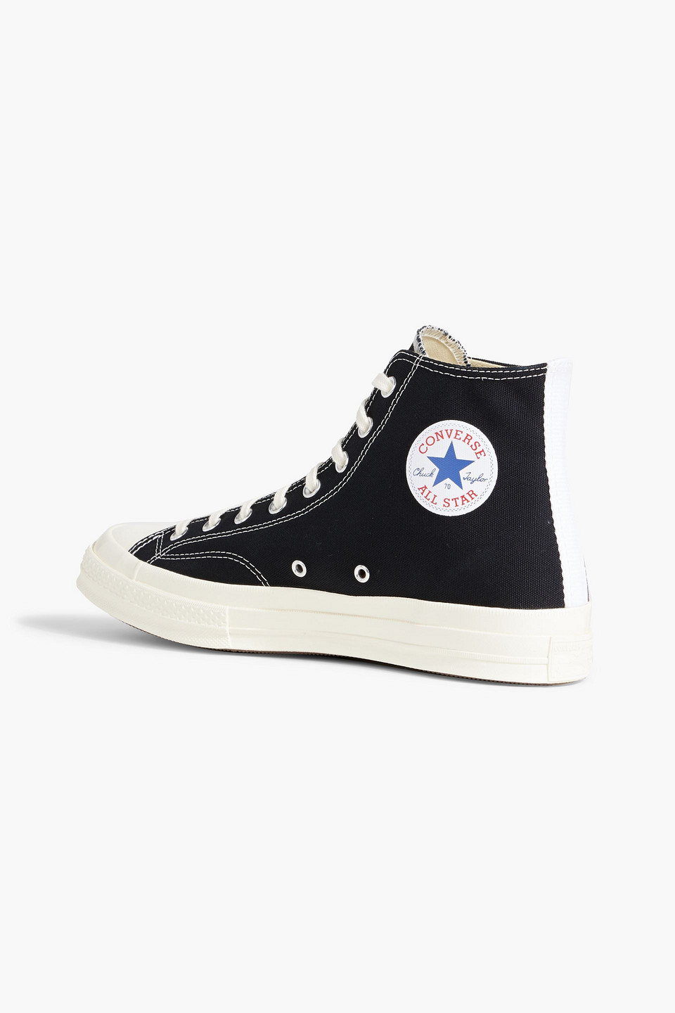 Converse X Comme Des Garçons Play Chuck 70 Printed Canvas High-top Sneakers In Black