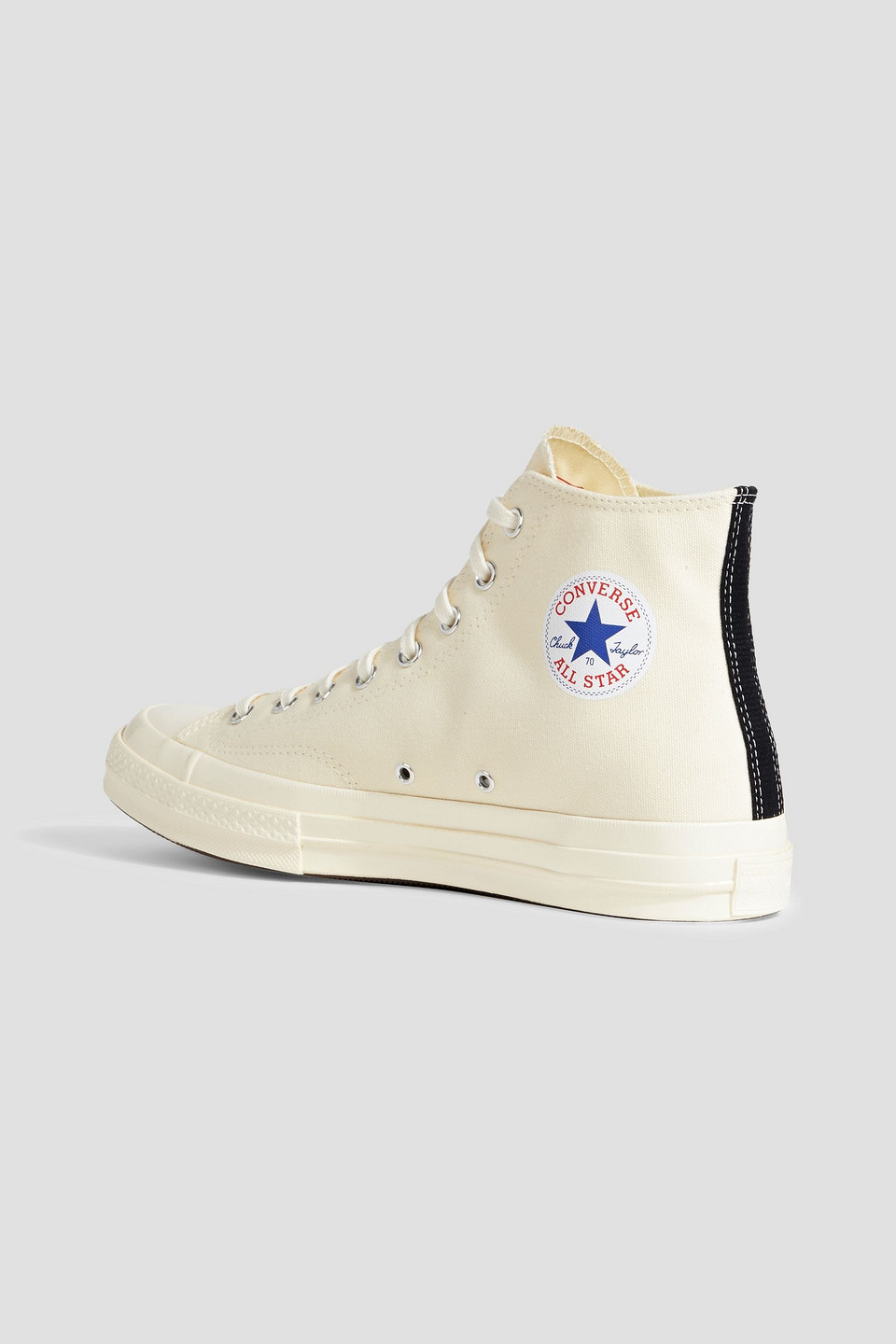 Converse X Comme Des Garçons Play Chuck 70 Printed Canvas High-top Sneakers In Ivory