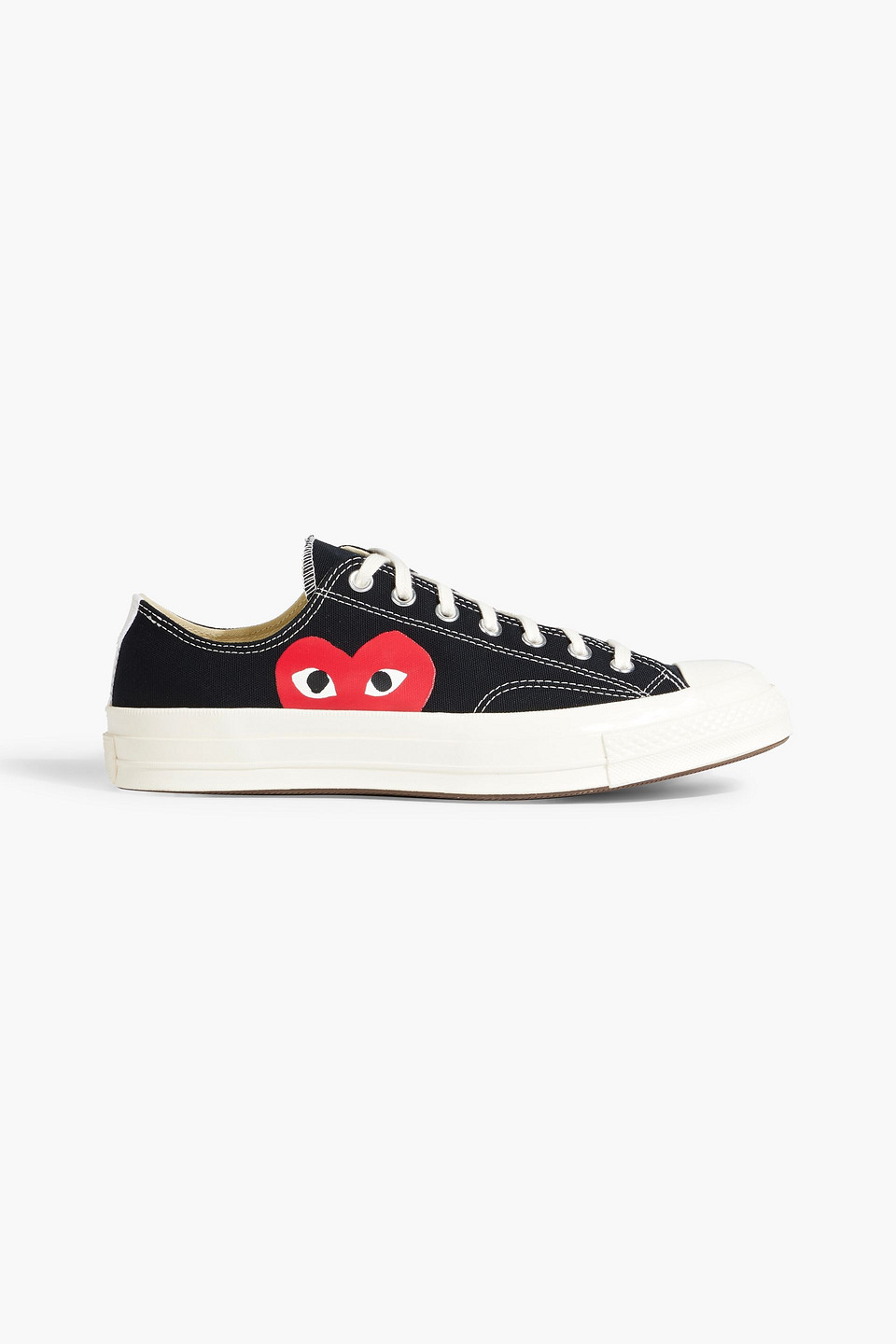 Converse X Comme Des Garçons Play Chuck 70 Printed Canvas Sneakers In Black