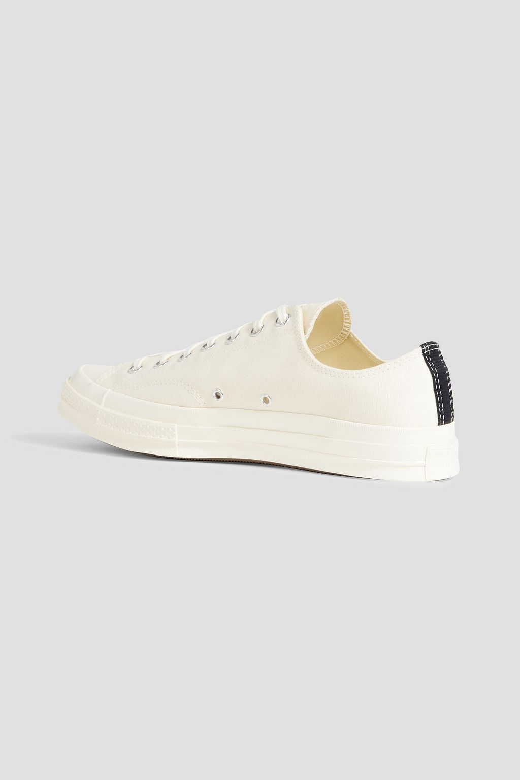 CONVERSE X COMME DES GARÇONS PLAY حذاء سنيكرز "تشاك 70" من الكنفا ومزين بطبعات
