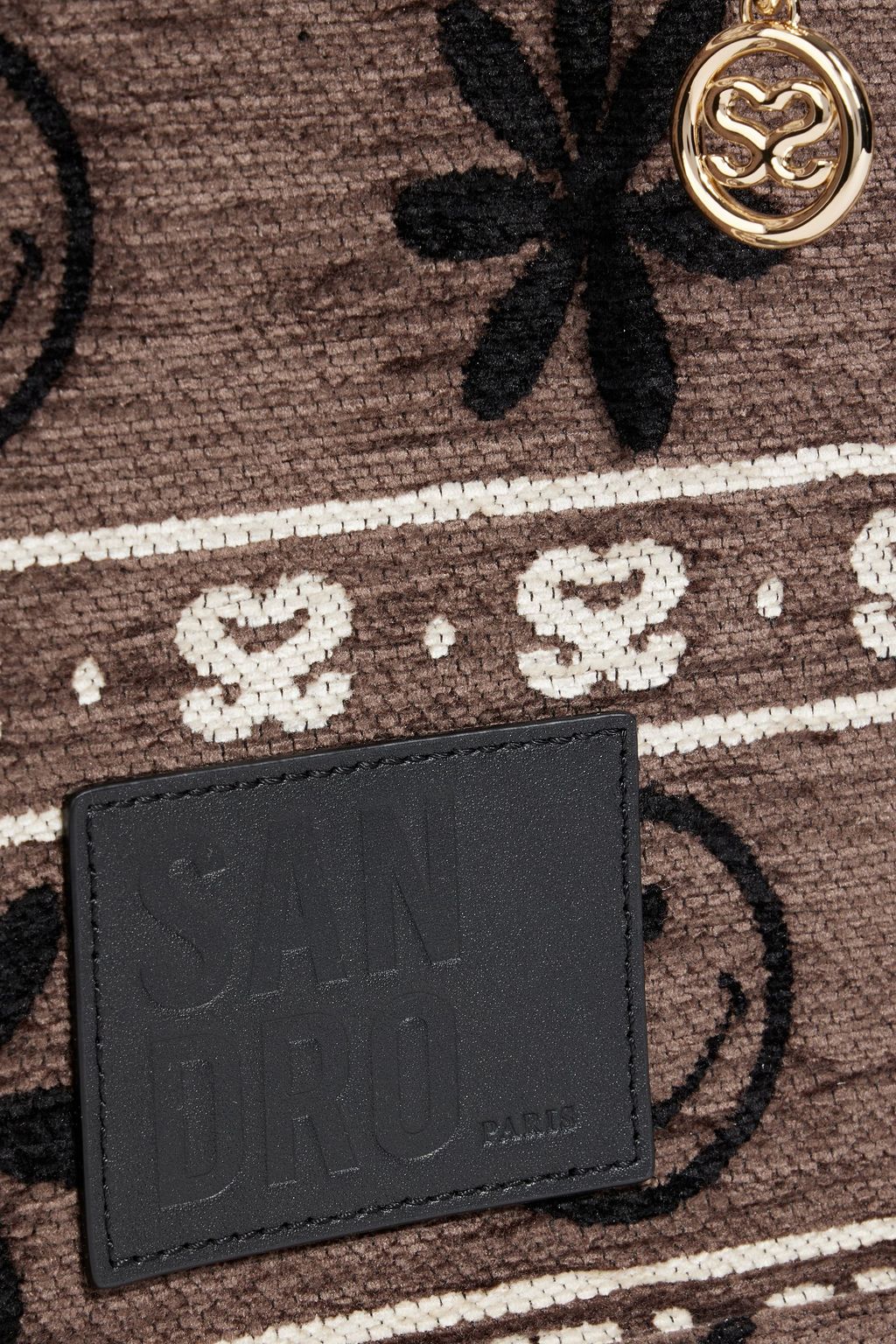SANDRO Jacquard tote