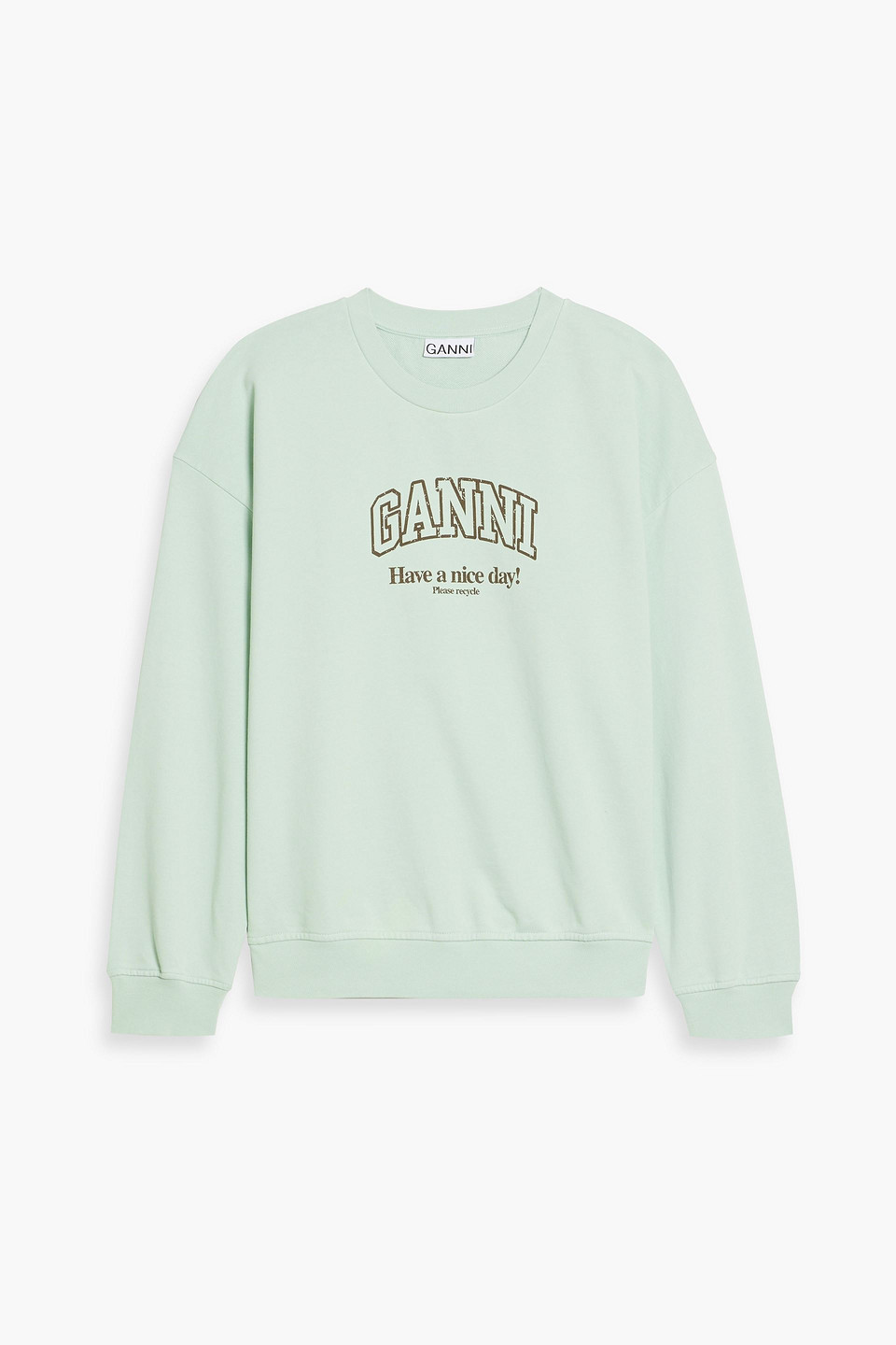Printed French cotton-terry sweatshirt