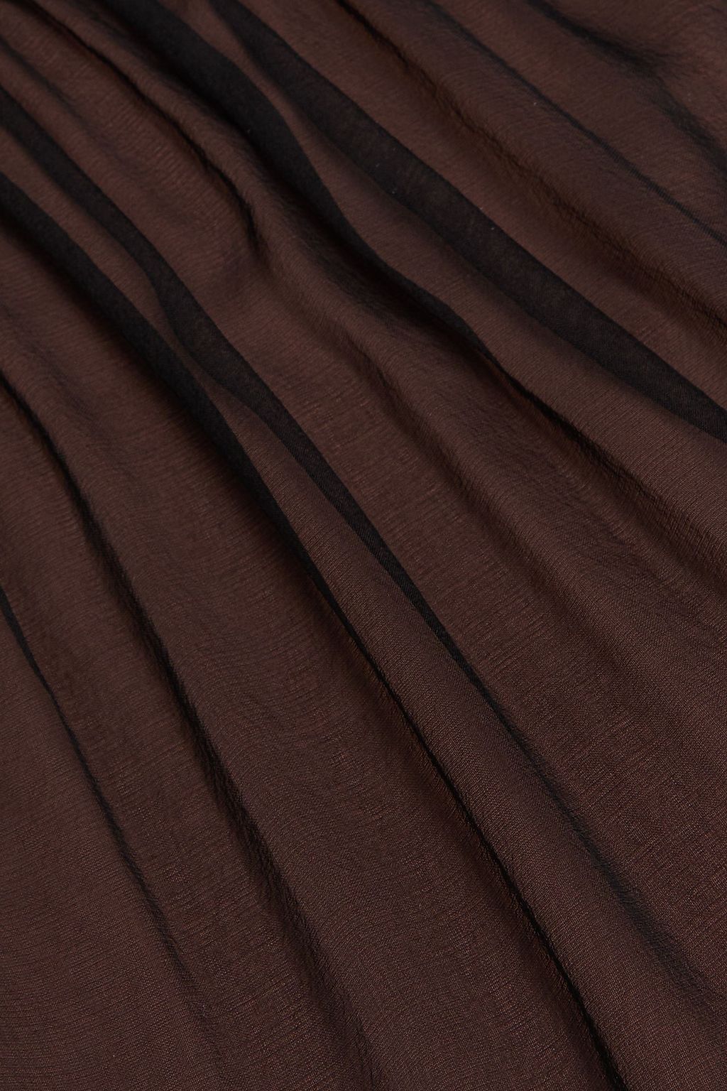 VALENTINO GARAVANI Gathered silk-chiffon blouse