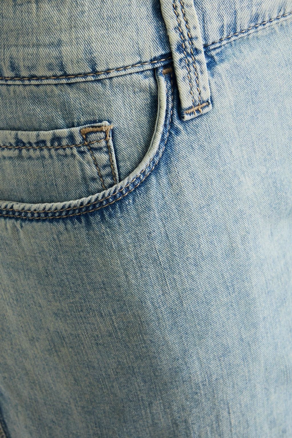 FRAME بنطال جينز "لو غارسون" بأرجل ضيقة وبخصر متوسط الارتفاع