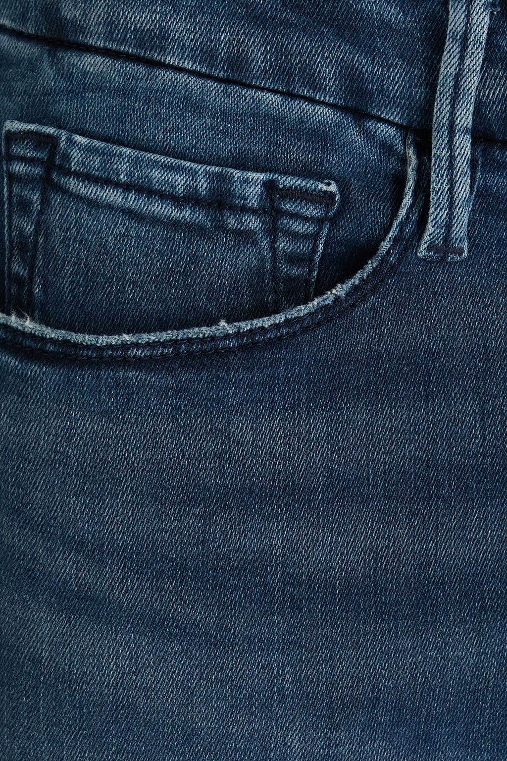 FRAME جينز "لو كروب ميني بوت" بقصّة بوت كت وخصر متوسط الارتفاع