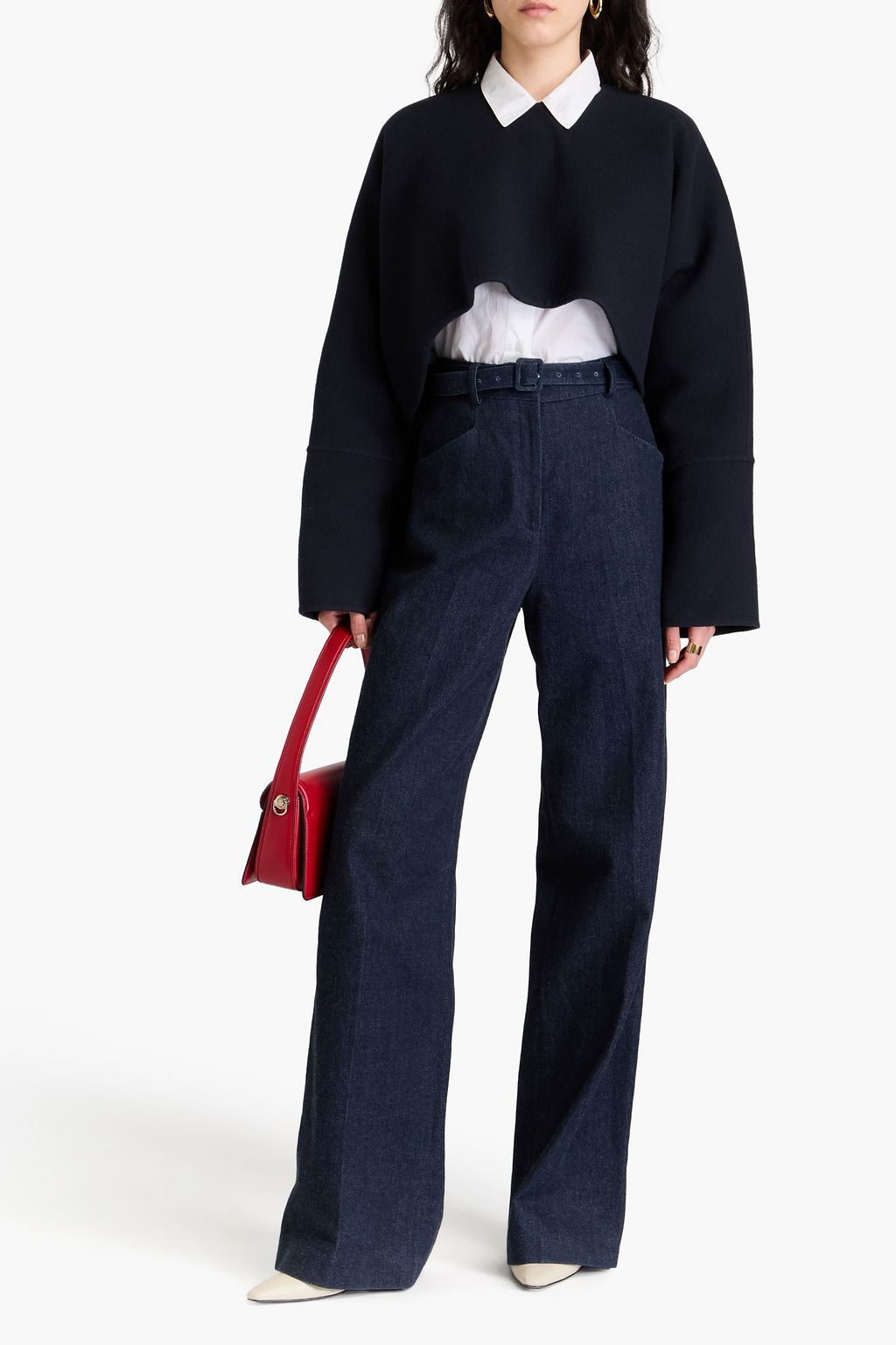 VALENTINO GARAVANI Cropped wool sweater