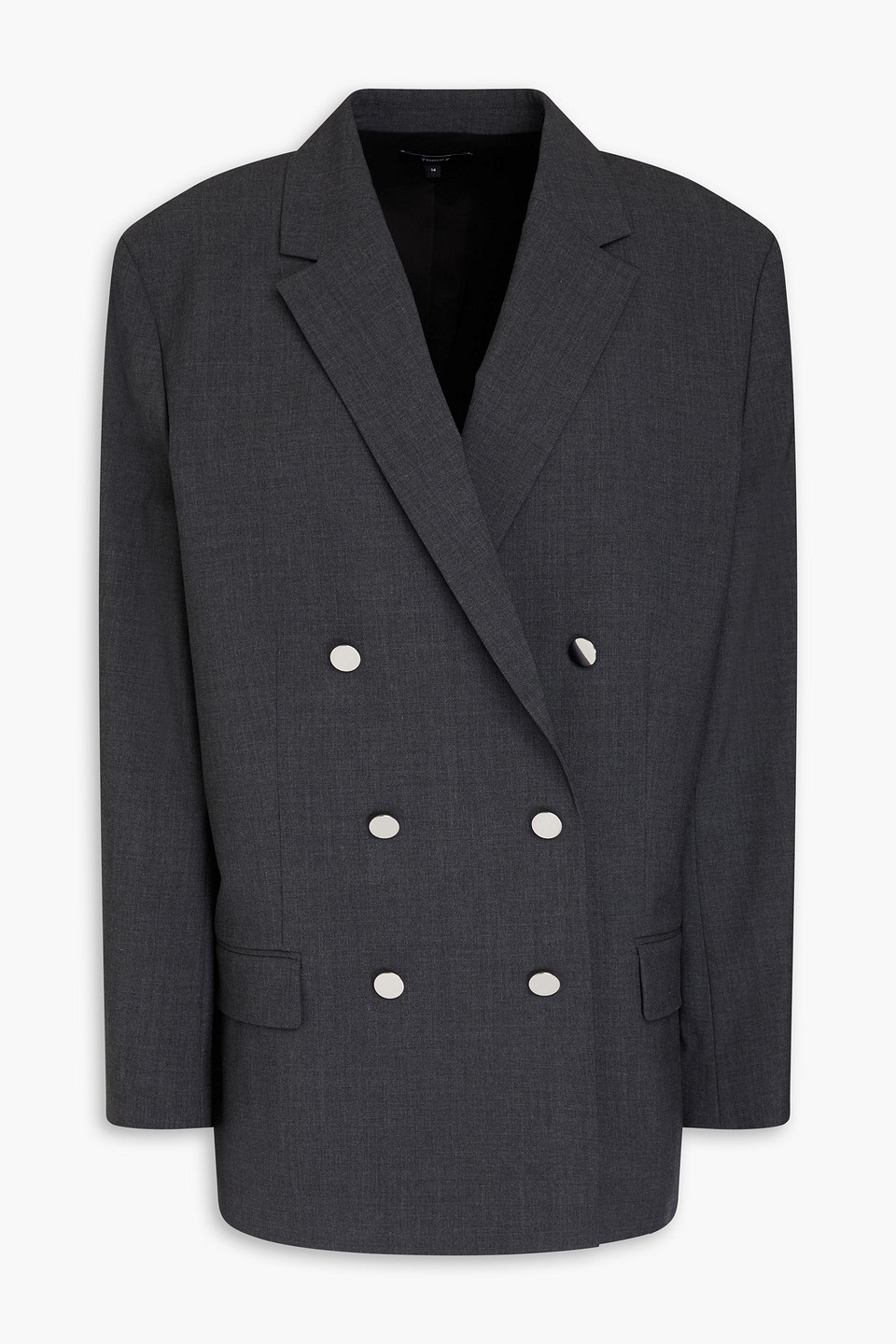 Theory Blazer Aus Einer Wollmischung In Kohle