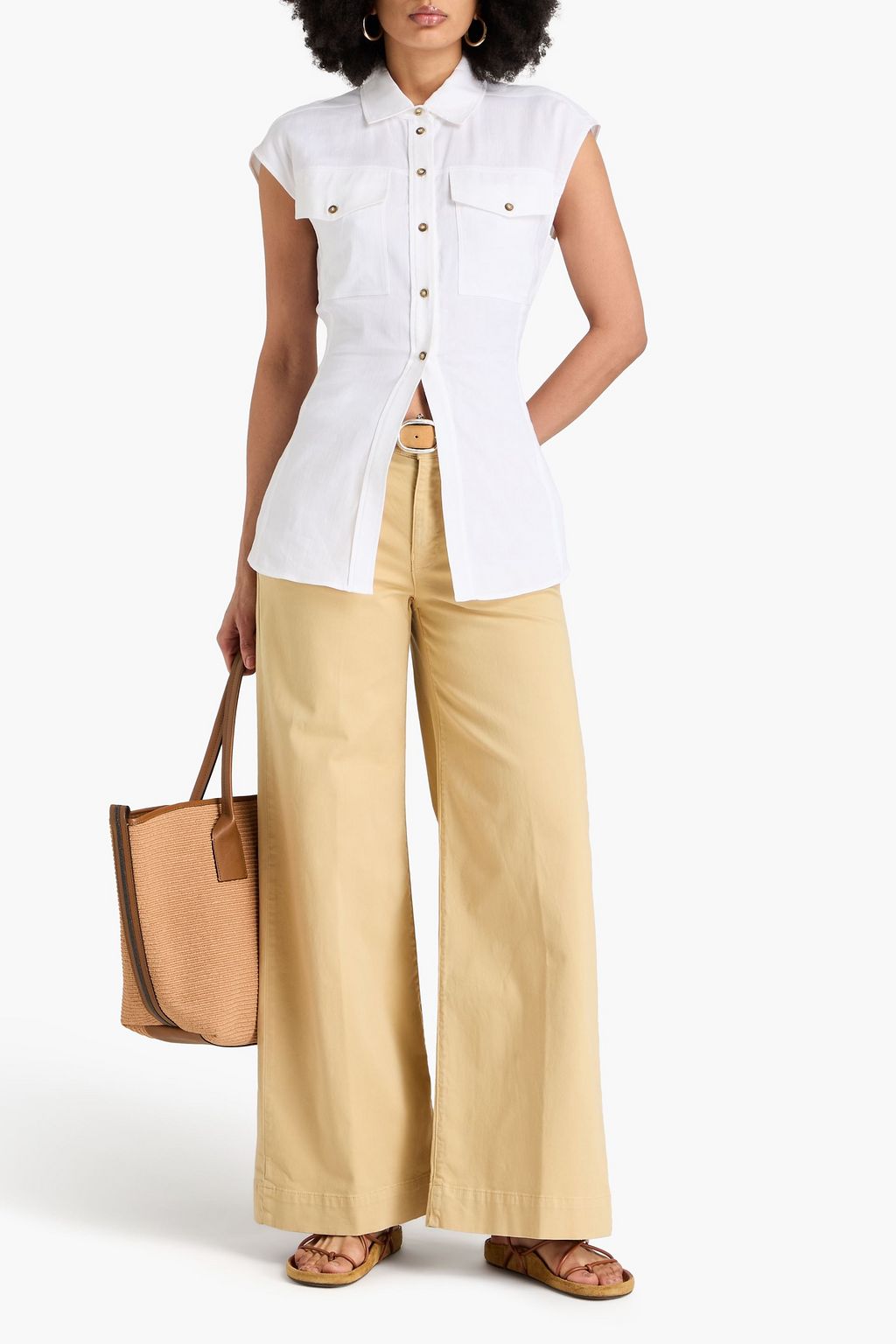 FRAME Arie twill top