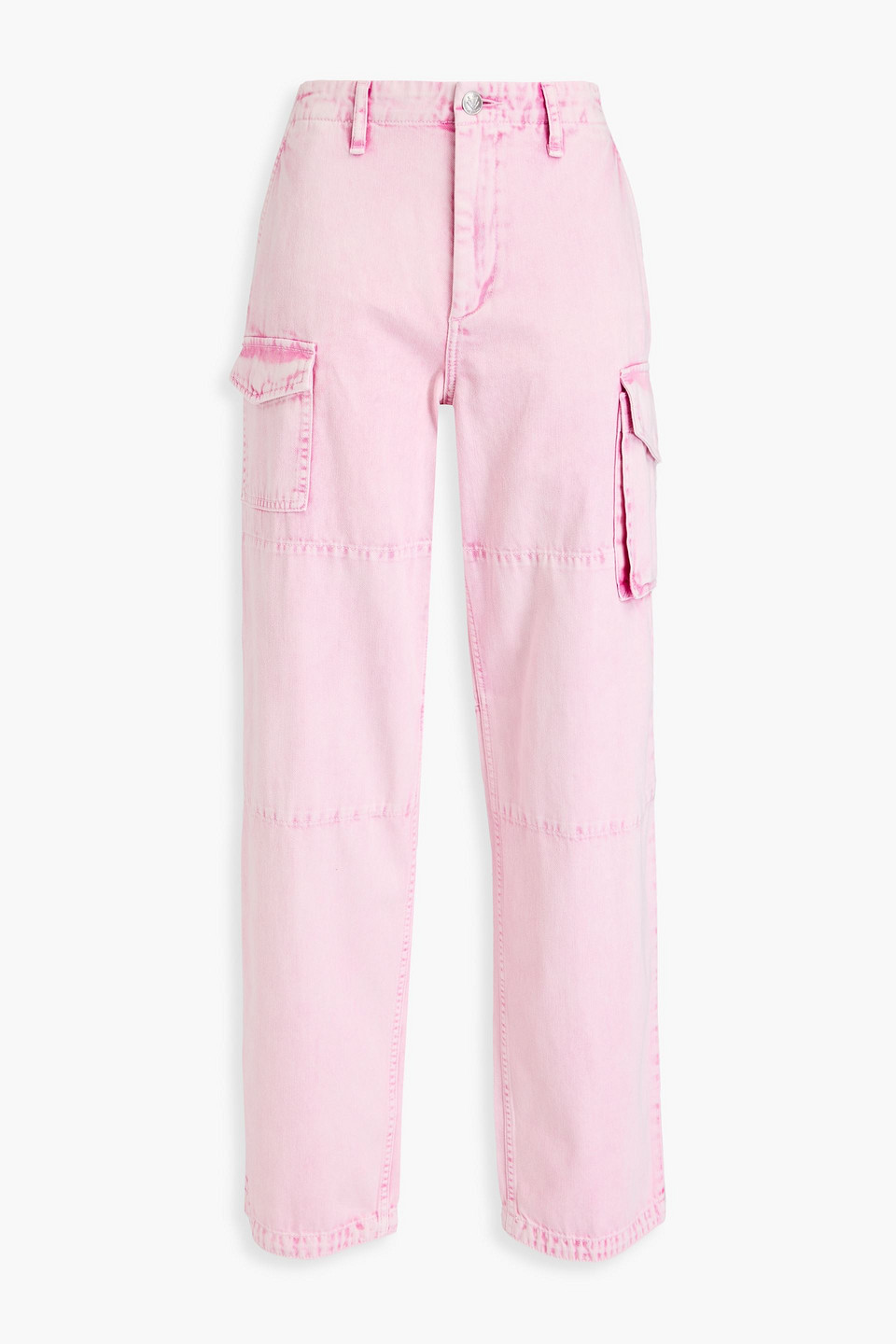 Rag & Bone Nora Cargo-pocket Straight-leg Jeans In Baby Pink