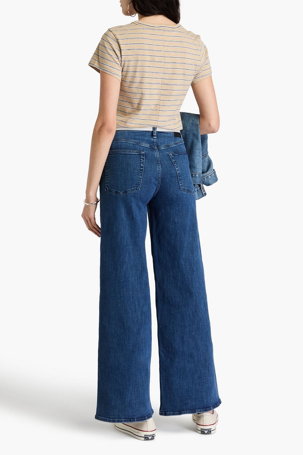 RAG & BONE 하이라이즈 와이드 레그 진