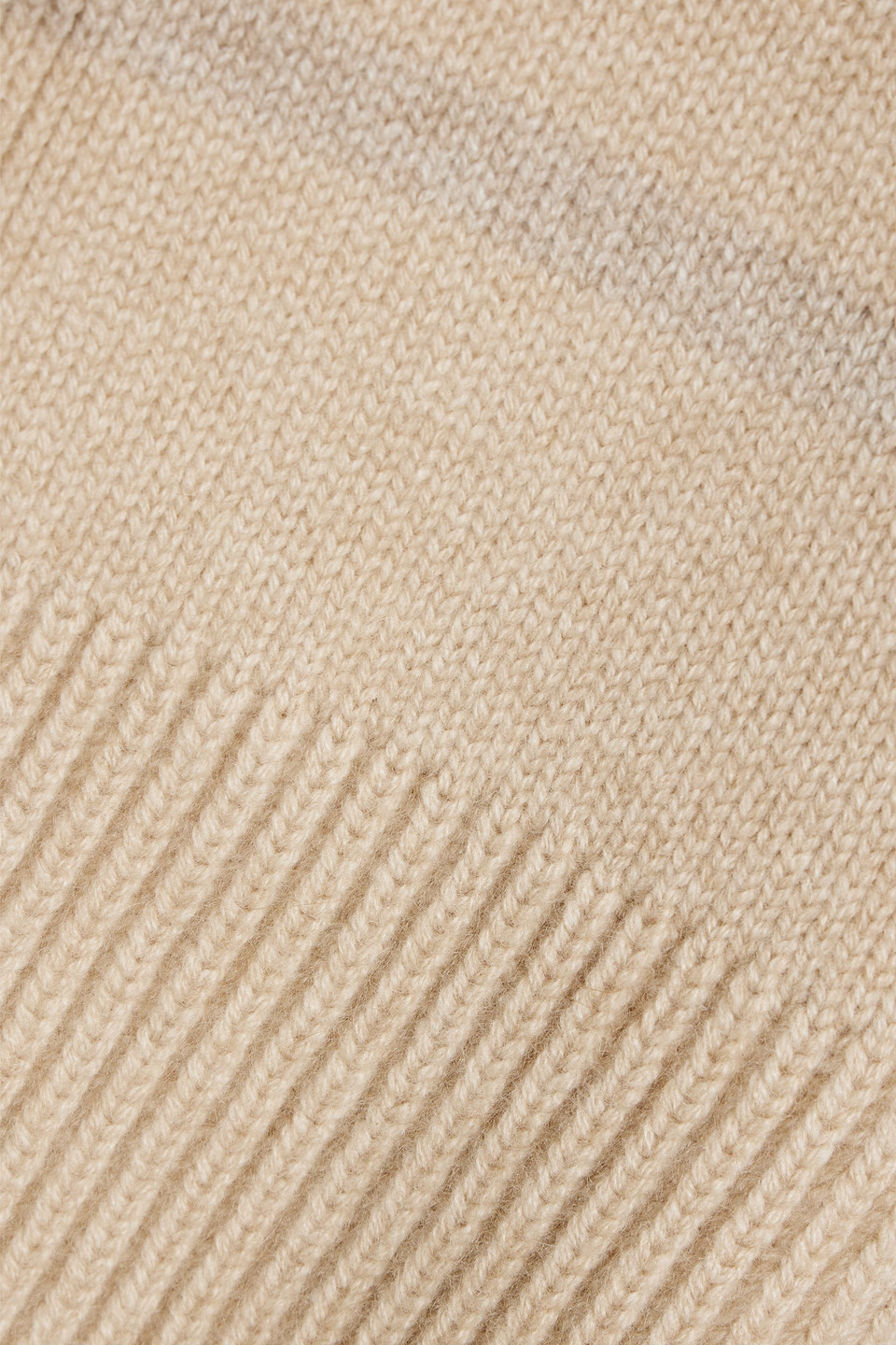 Khaite Suzette Striped Cashmere-blend Cardigan In Beige