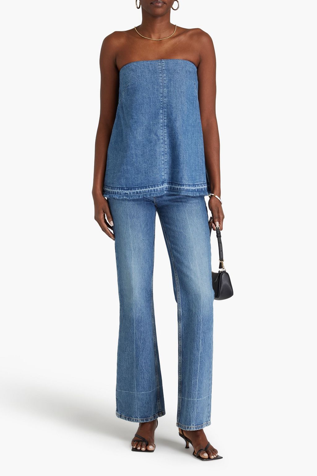 RAG & BONE デニム ストラップレストップス