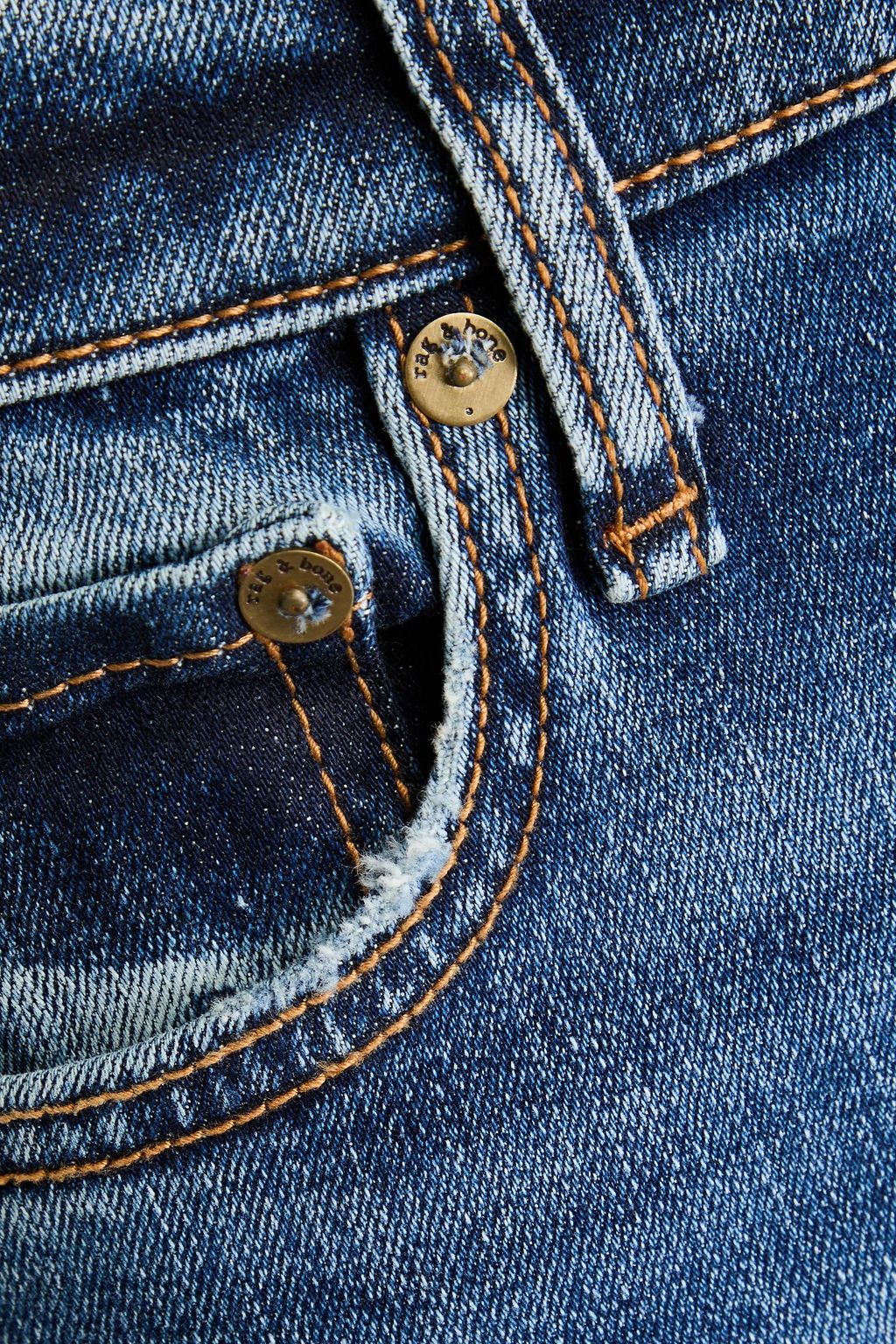 RAG & BONE クロップド ミッドライズ スキニージーンズ