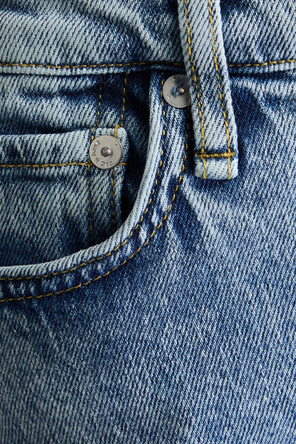RAG & BONE جينز بيتون بقصّة بوت كت وخصر مرتفع