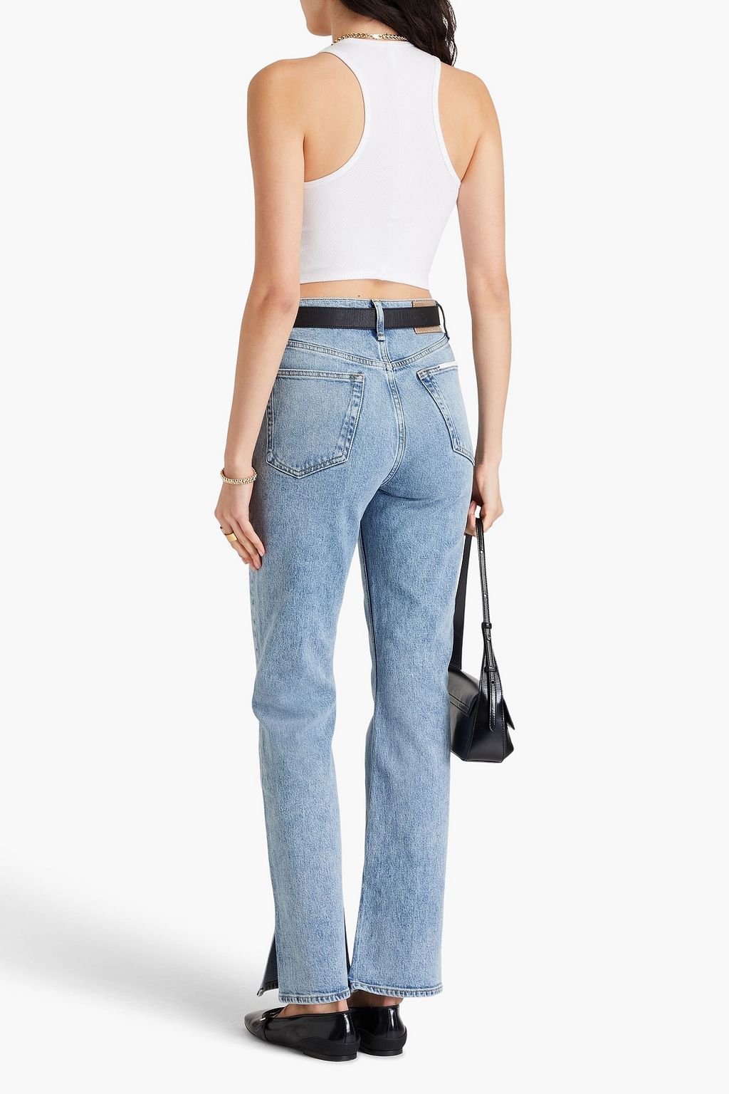 RAG & BONE جينز بيتون بقصّة بوت كت وخصر مرتفع
