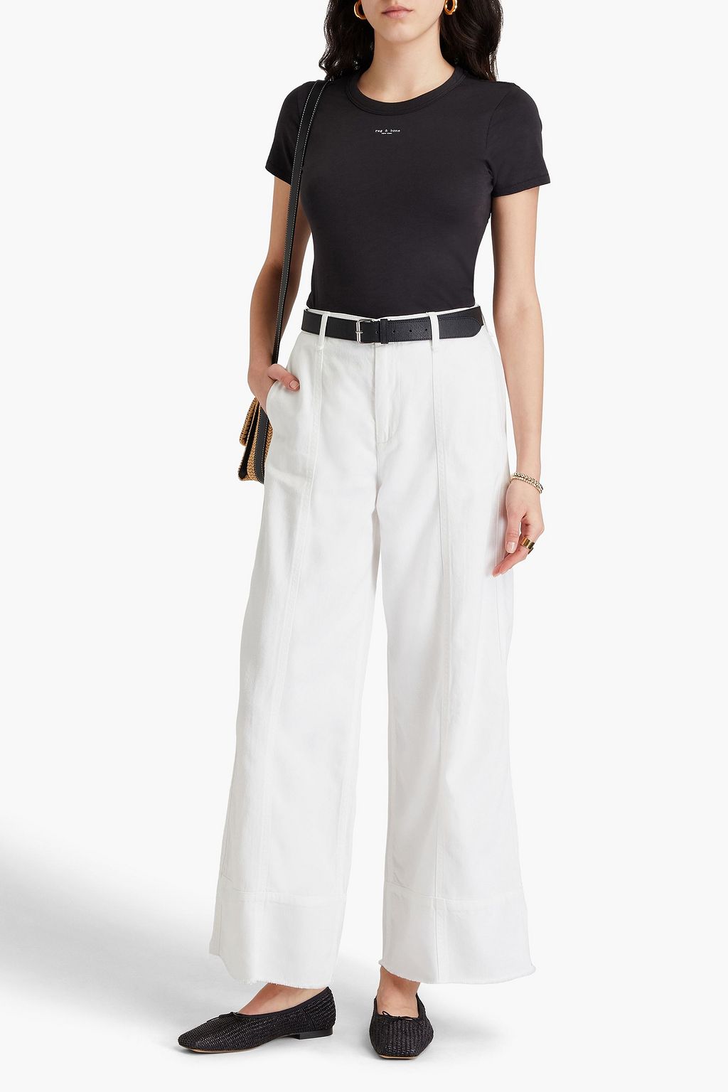 RAG & BONE ハイライズ ワイドレッグジーンズ