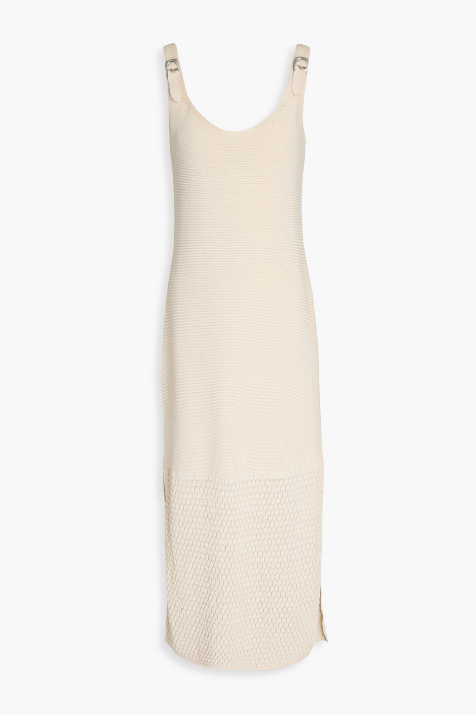 Rag & Bone Georgia Cotton-blend Midi Dress In Beige