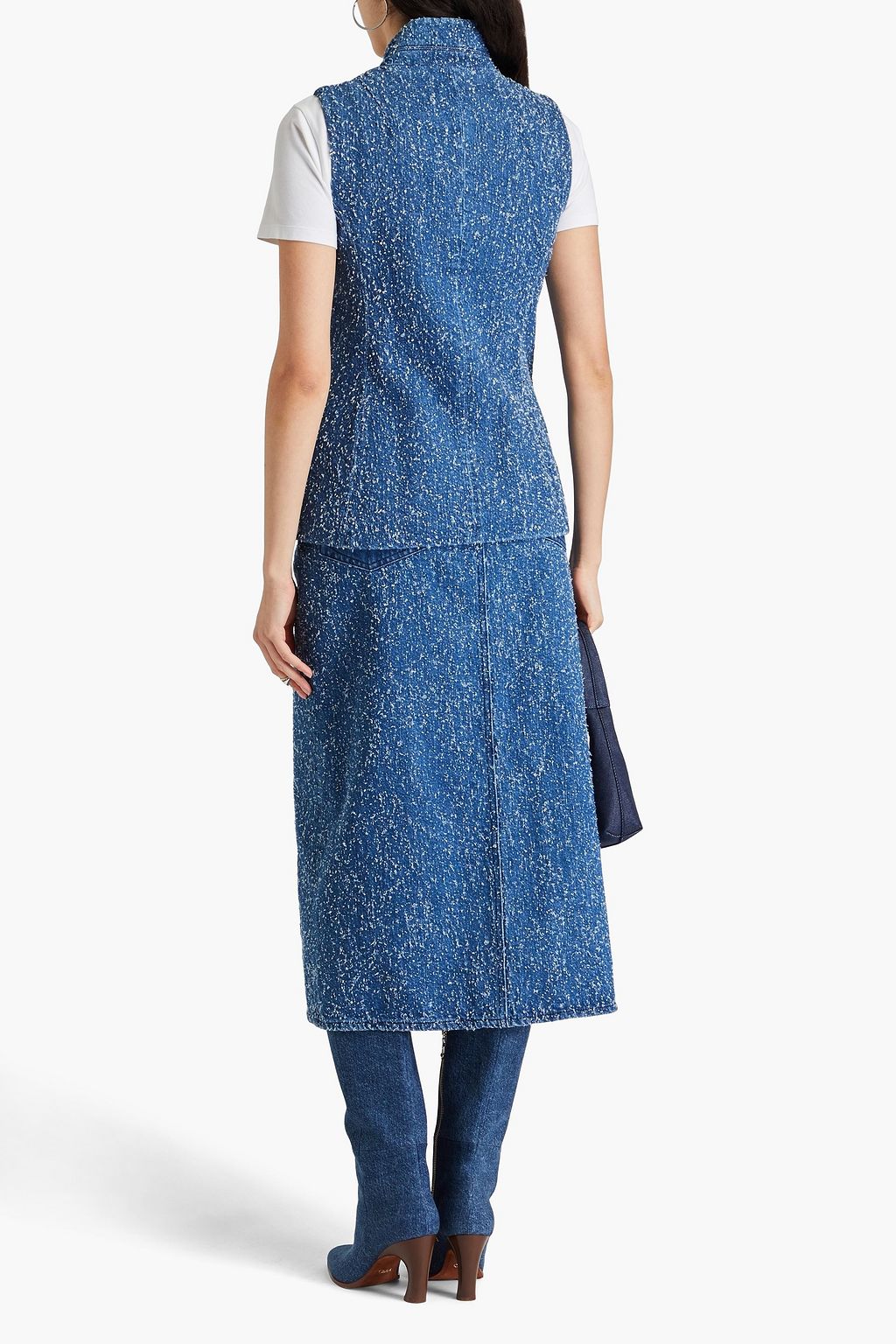 RAG & BONE فيست "سليد" من قطن تويد