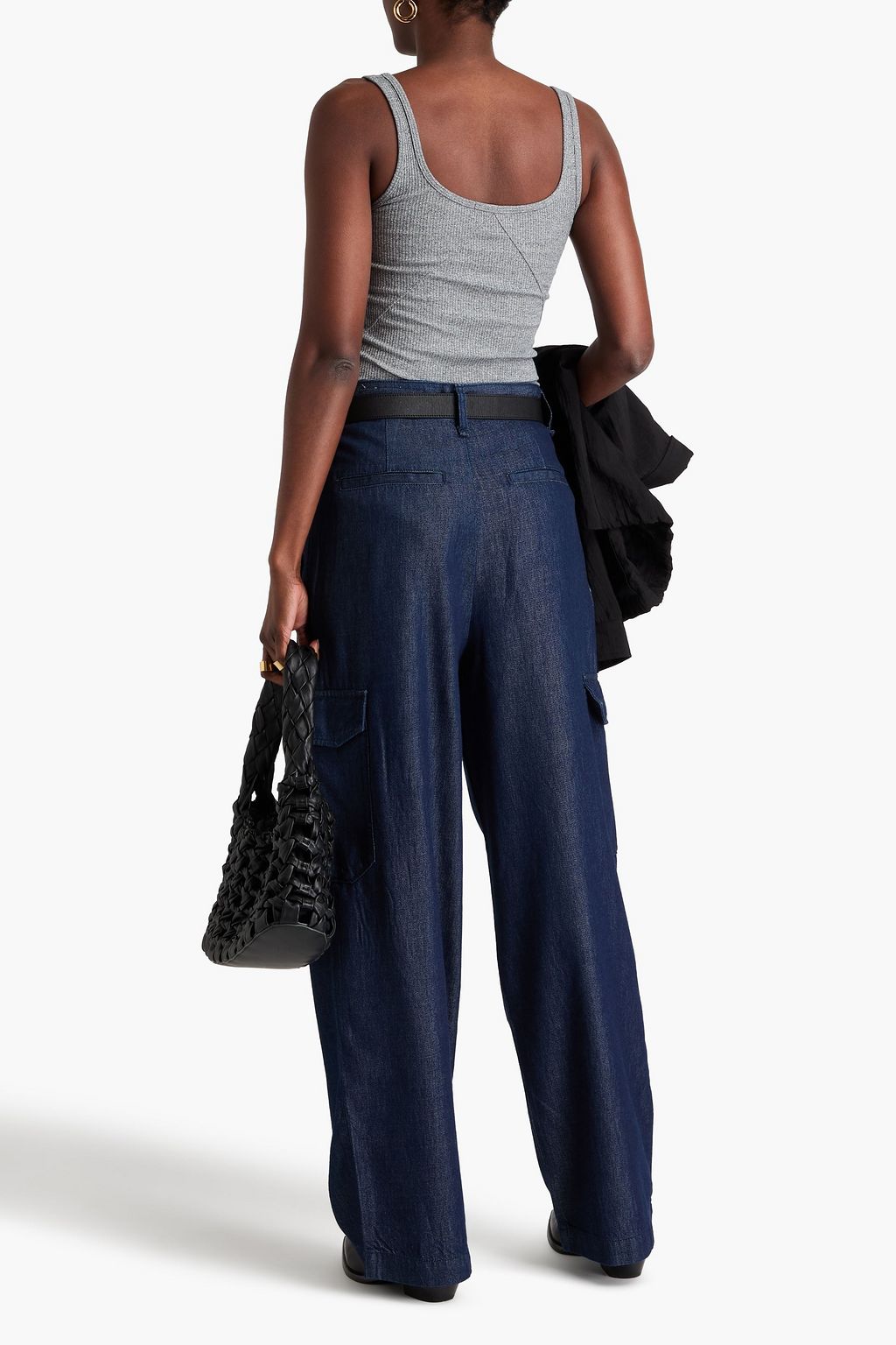 RAG & BONE جينز كارغو كاسيدي بخصر مرتفع