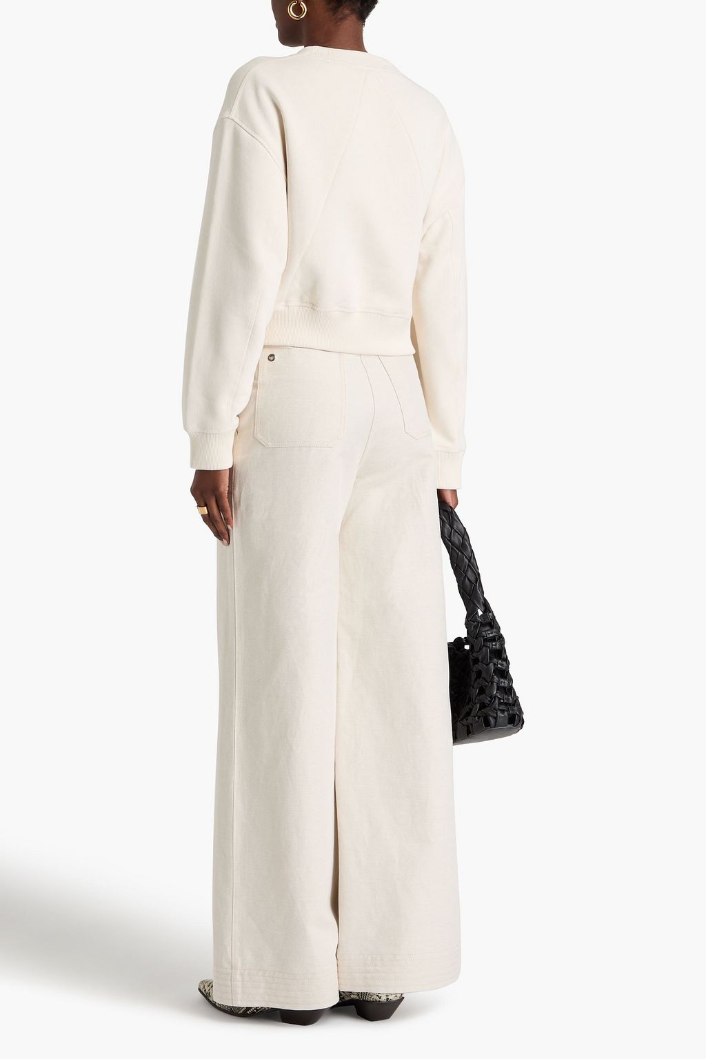 RAG & BONE سويت شيرت من مزيج من قطن تيري فرنسي
