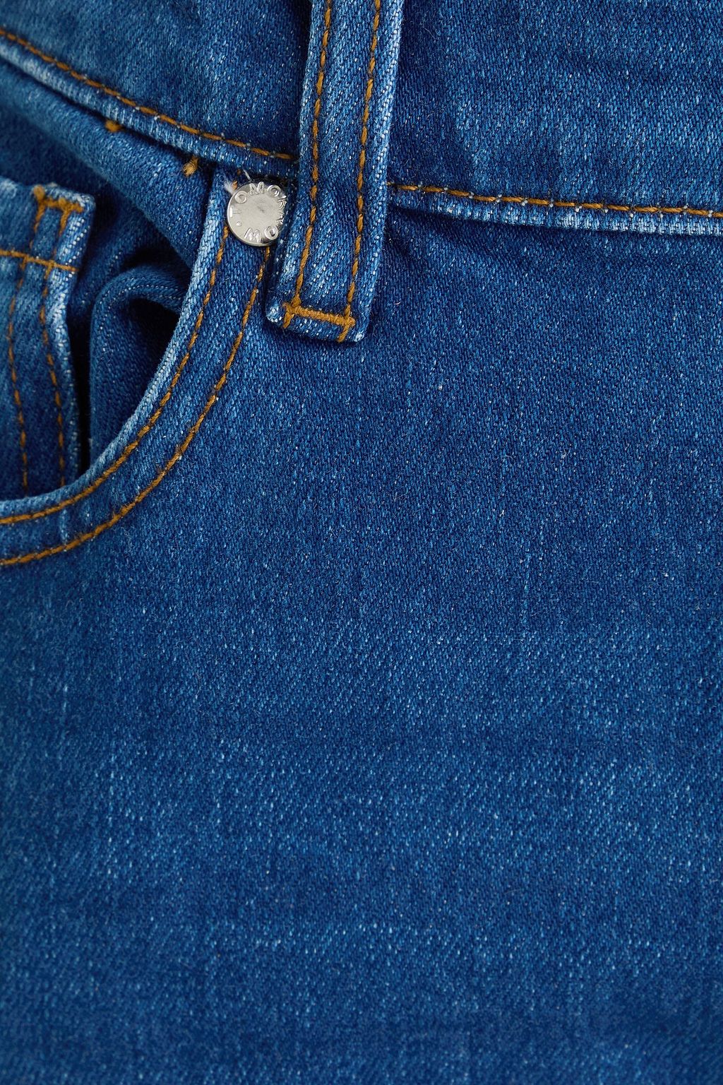 TOMORROW DENIM Hoch sitzende Jeans mit geradem Bein